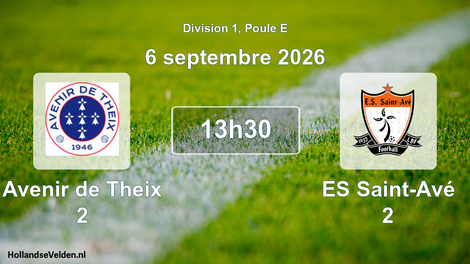 Scheduled Match: Avenir de Theix 2 - ES Saint-Avé 2 (6 September 2026)