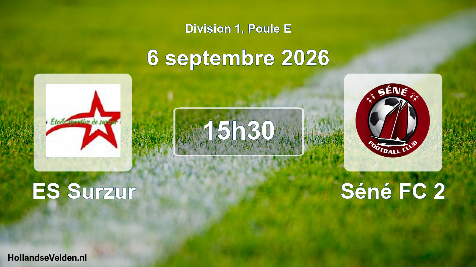 Match programmé: ES Surzur - Séné FC 2 (6 septembre 2026)