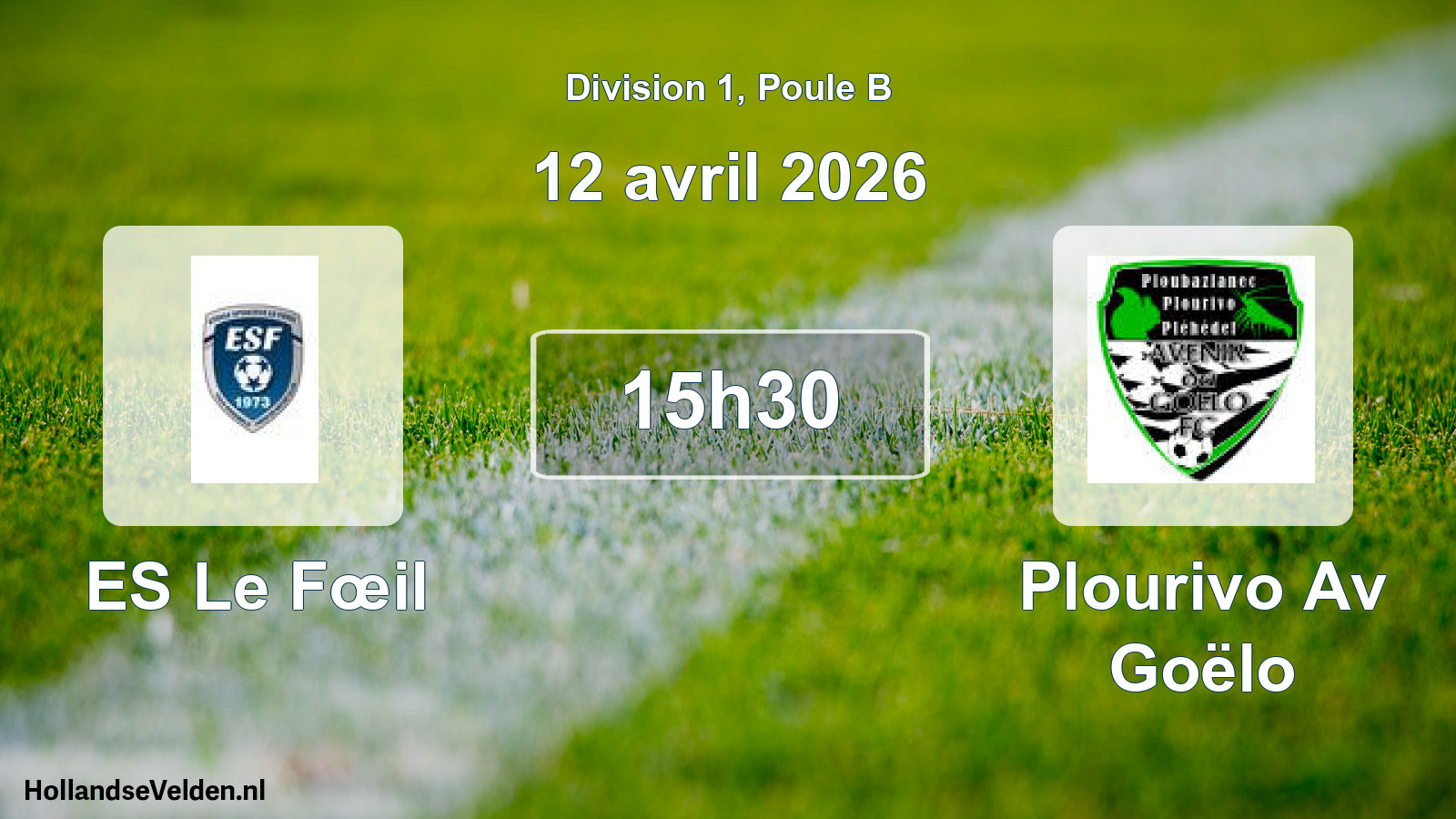 Match programmé: ES Le Fœil - Plourivo Av Goëlo (12 avril 2026)