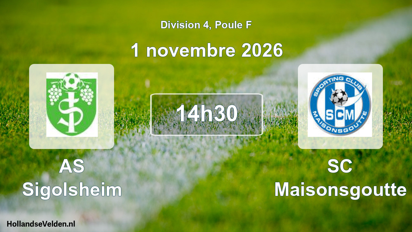 Scheduled Match: AS Sigolsheim - SC Maisonsgoutte (1 November 2026)