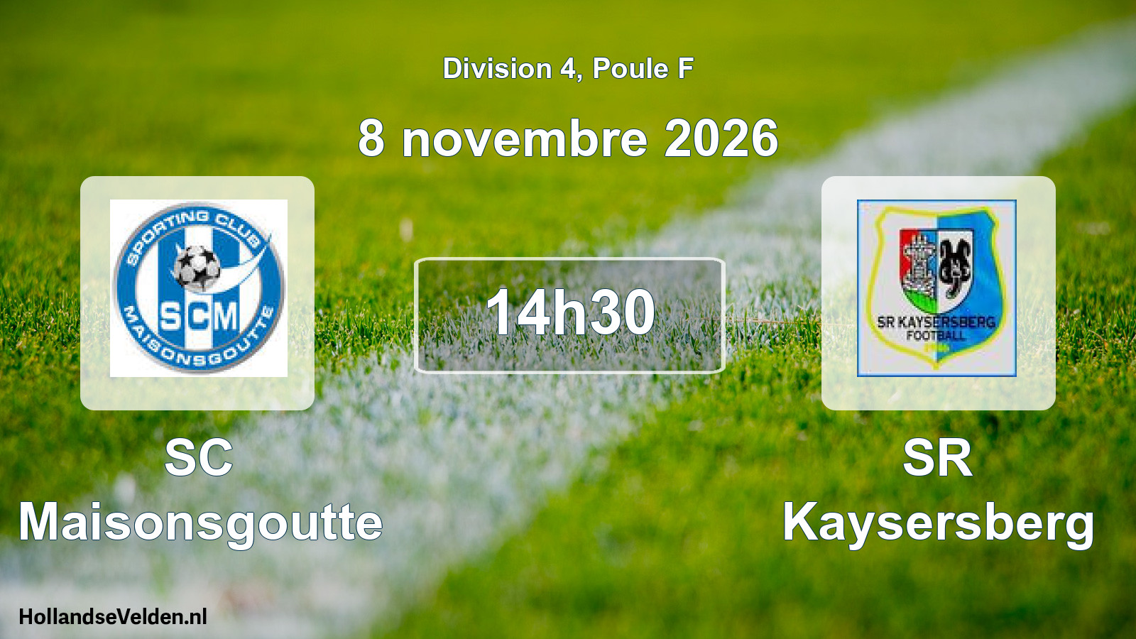 Scheduled Match: SC Maisonsgoutte - SR Kaysersberg (8 November 2026)