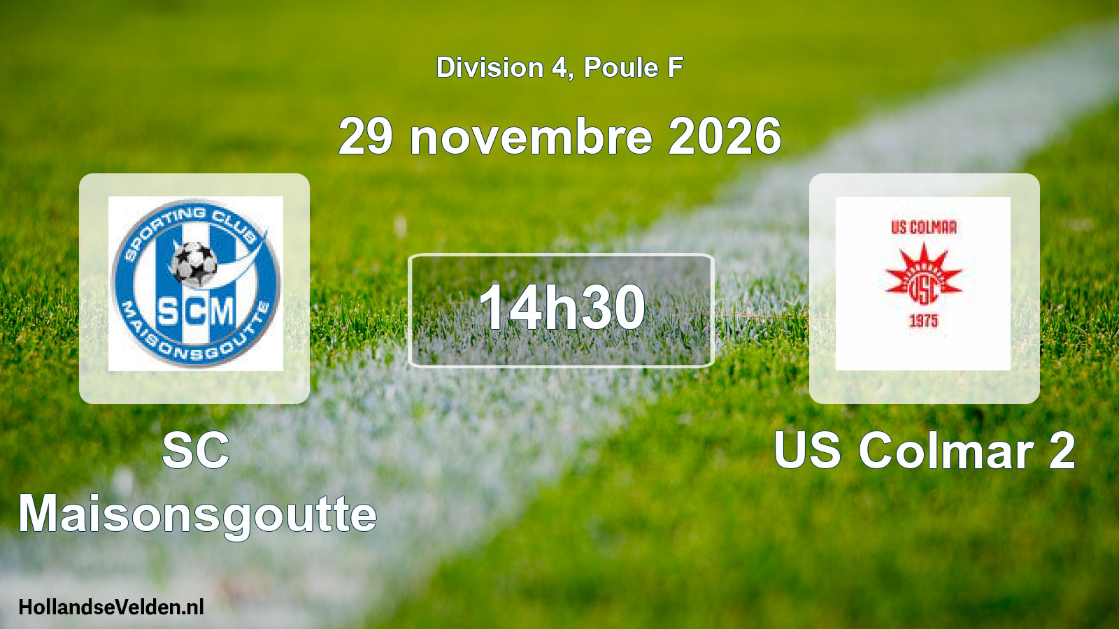 Scheduled Match: SC Maisonsgoutte - US Colmar 2 (29 November 2026)