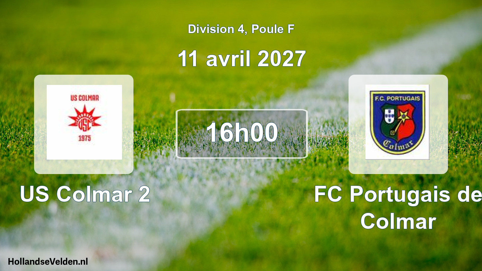 Scheduled Match: US Colmar 2 - FC Portugais de Colmar (11 April 2027)