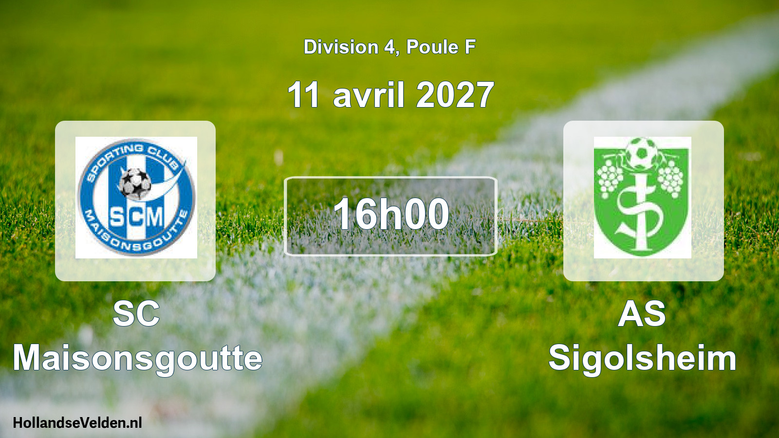 Scheduled Match: SC Maisonsgoutte - AS Sigolsheim (11 April 2027)