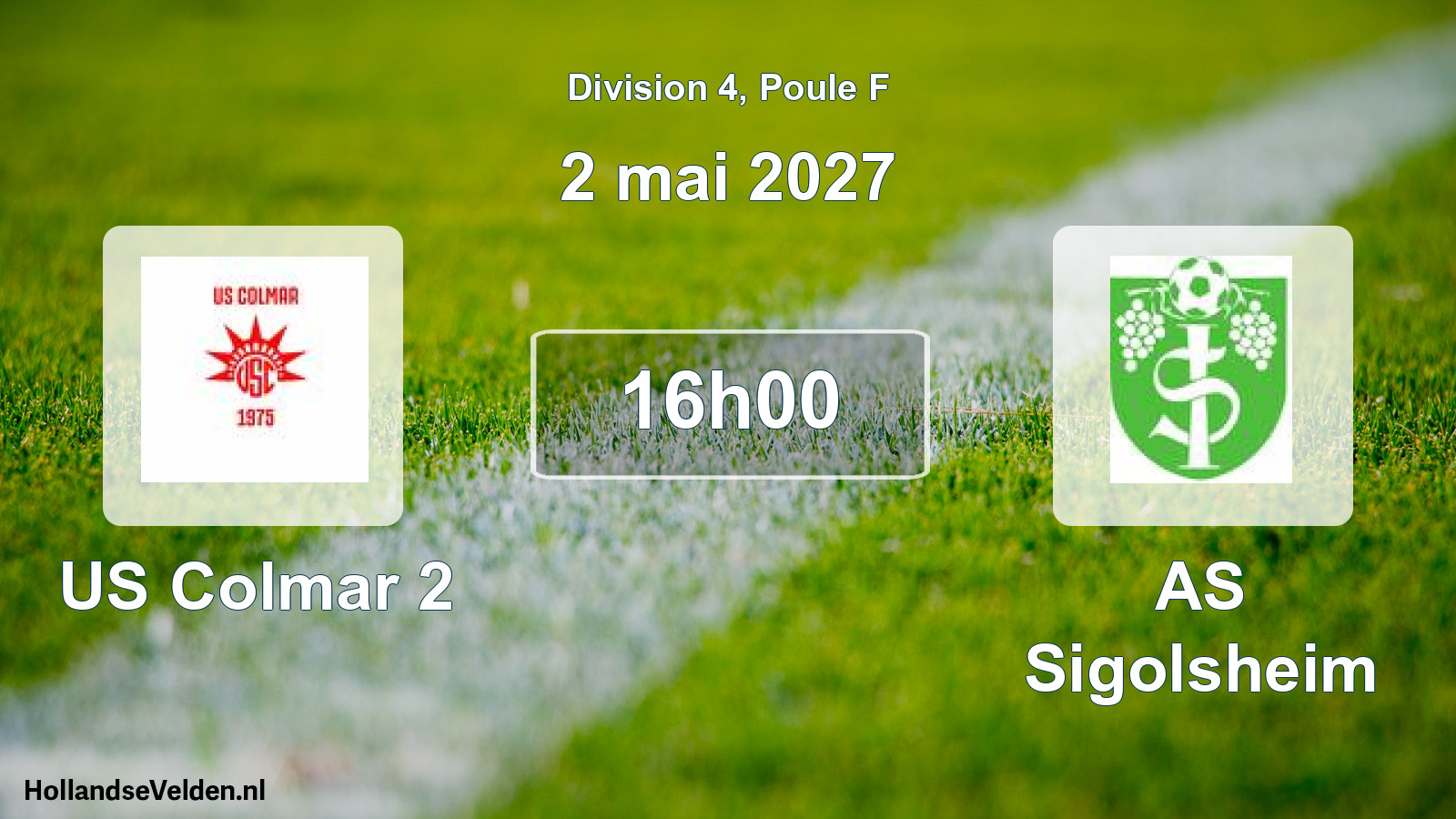 Scheduled Match: US Colmar 2 - AS Sigolsheim (2 May 2027)