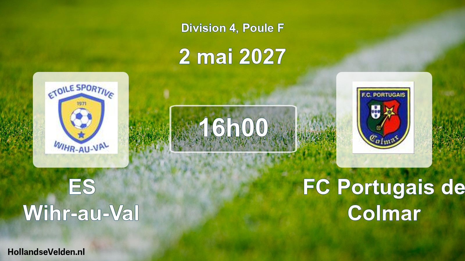 Match programmé: ES Wihr-au-Val - FC Portugais de Colmar (2 mai 2027)