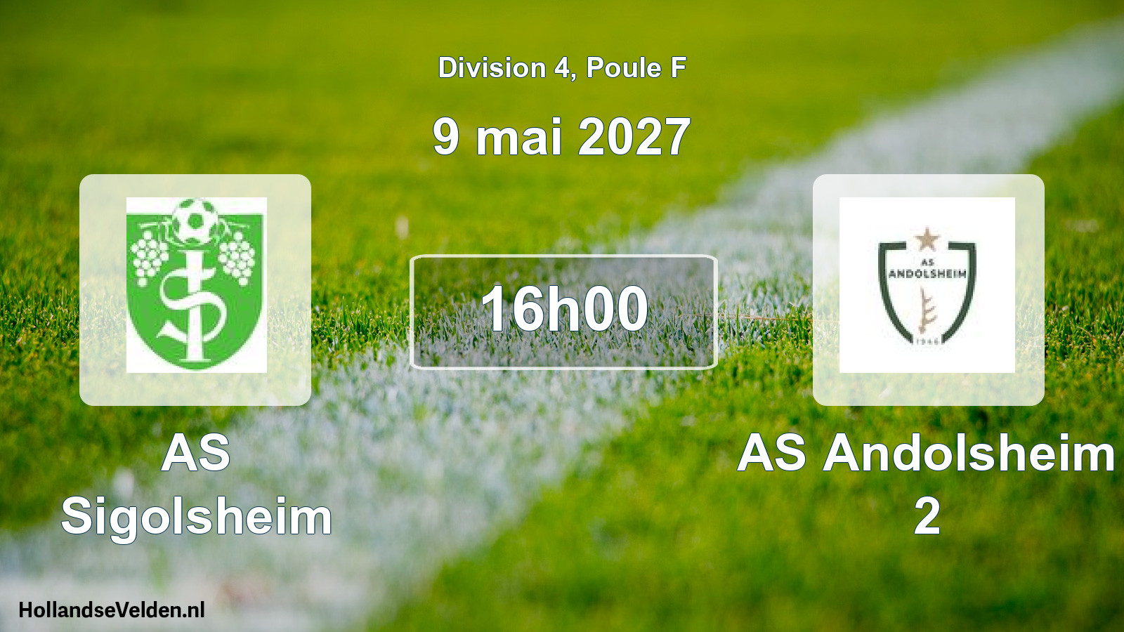 Scheduled Match: AS Sigolsheim - AS Andolsheim 2 (9 May 2027)