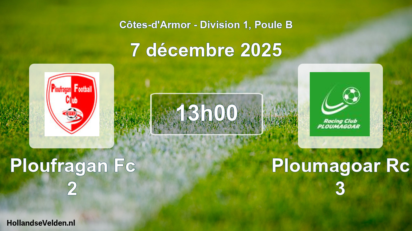 Scheduled Match: Ploufragan Fc 2 - Ploumagoar Rc 3 (7 December 2025)