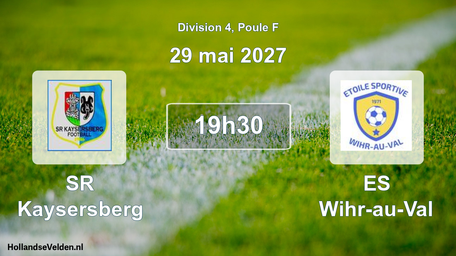 Match programmé: SR Kaysersberg - ES Wihr-au-Val (29 mai 2027)