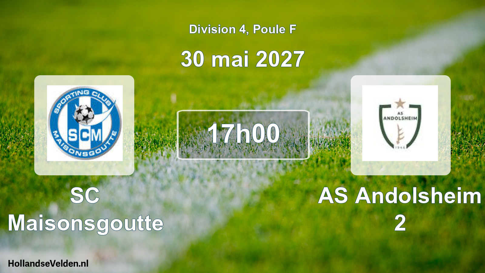 Scheduled Match: SC Maisonsgoutte - AS Andolsheim 2 (30 May 2027)