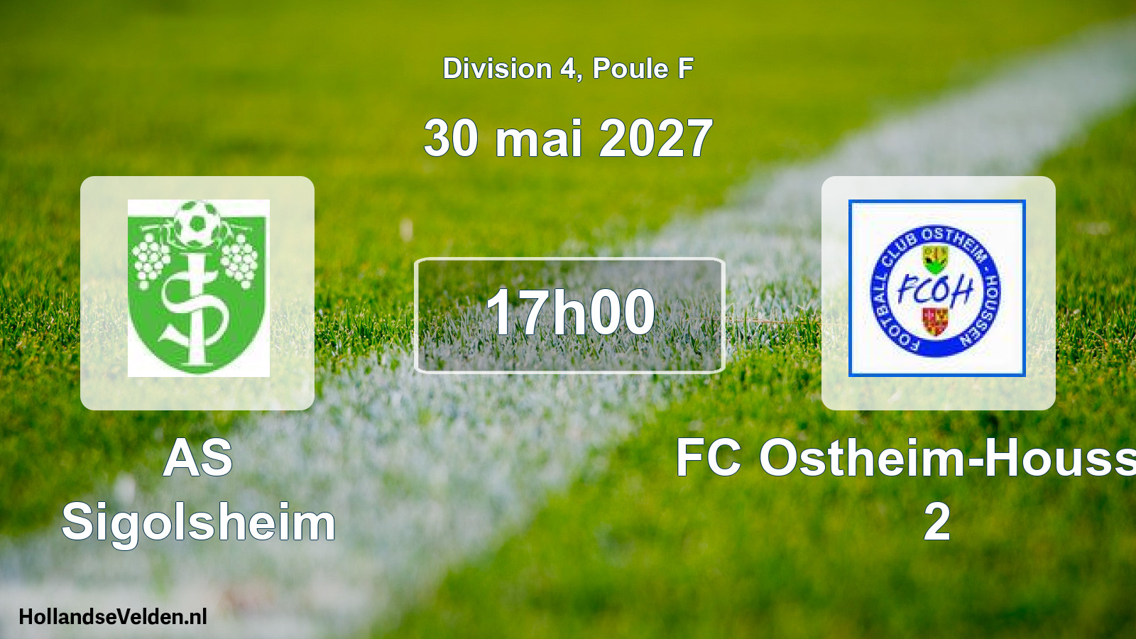Match programmé: AS Sigolsheim - FC Ostheim-Houssen 2 (30 mai 2027)