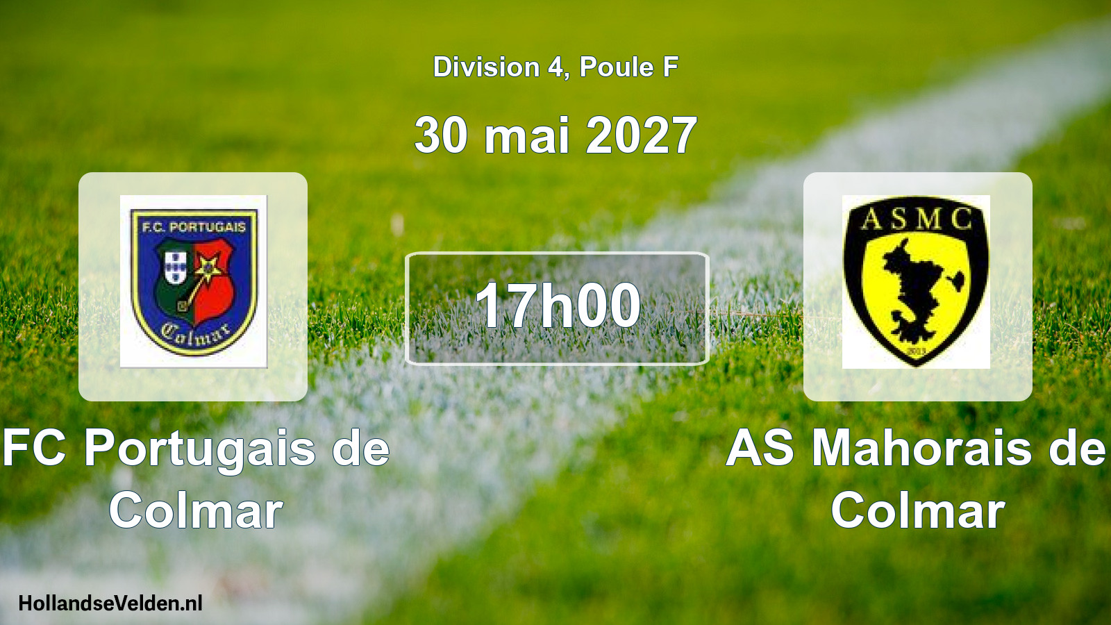 Scheduled Match: FC Portugais de Colmar - AS Mahorais de Colmar (30 May 2027)
