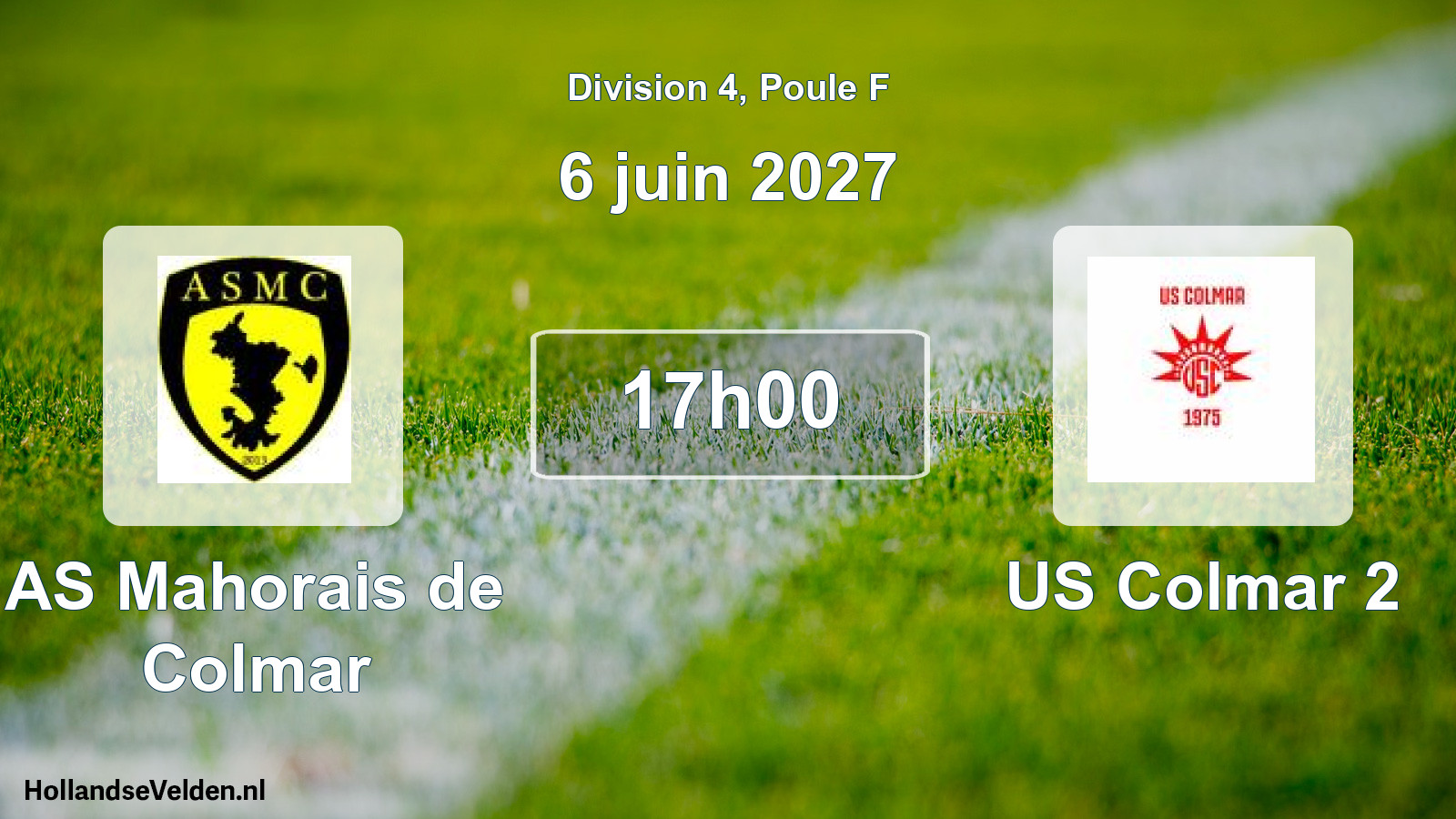 Match programmé: AS Mahorais de Colmar - US Colmar 2 (6 juin 2027)