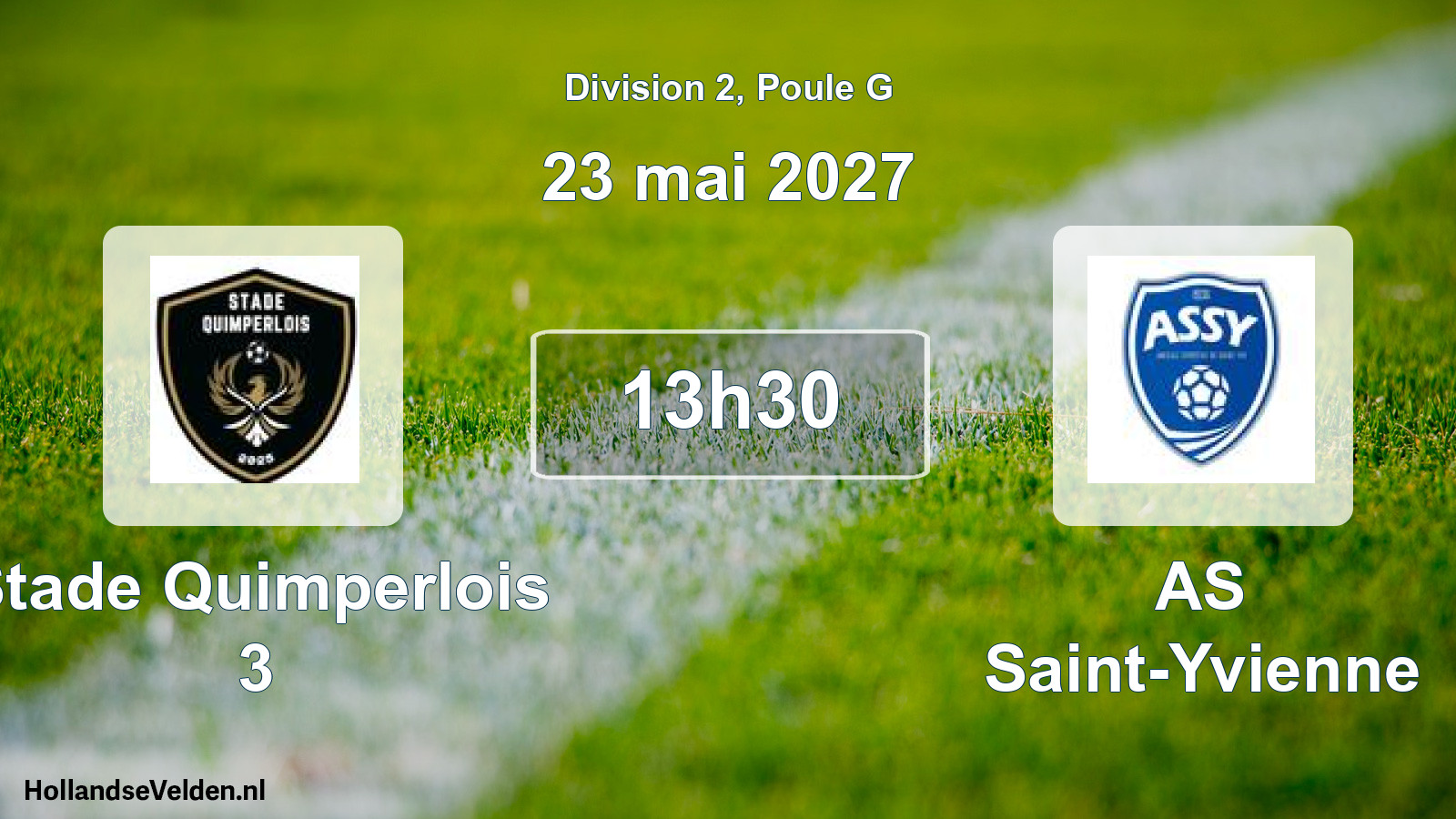 Scheduled Match: Stade Quimperlois 3 - AS Saint-Yvienne (23 May 2027)