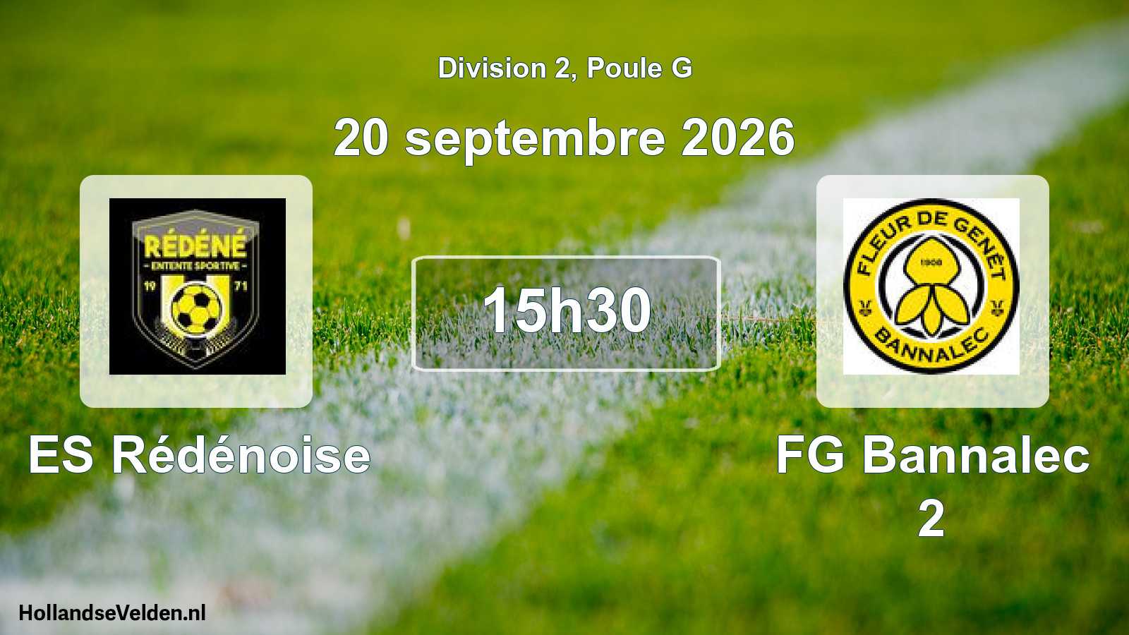 Scheduled Match: ES Rédénoise - FG Bannalec 2 (20 September 2026)
