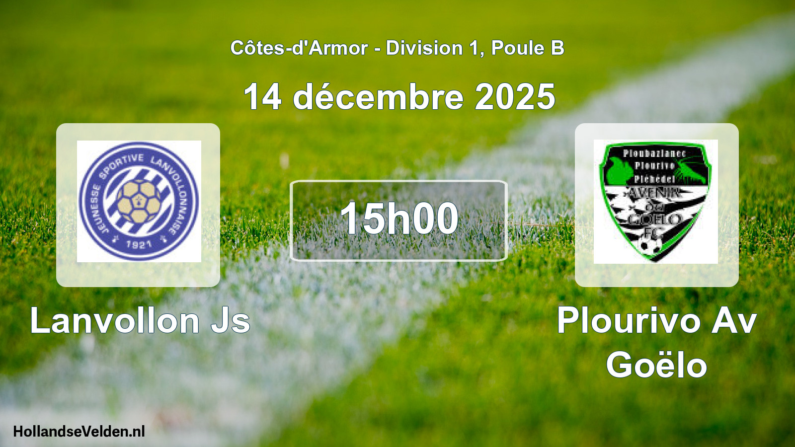 Scheduled Match: Lanvollon Js - Plourivo Av Goëlo (14 December 2025)