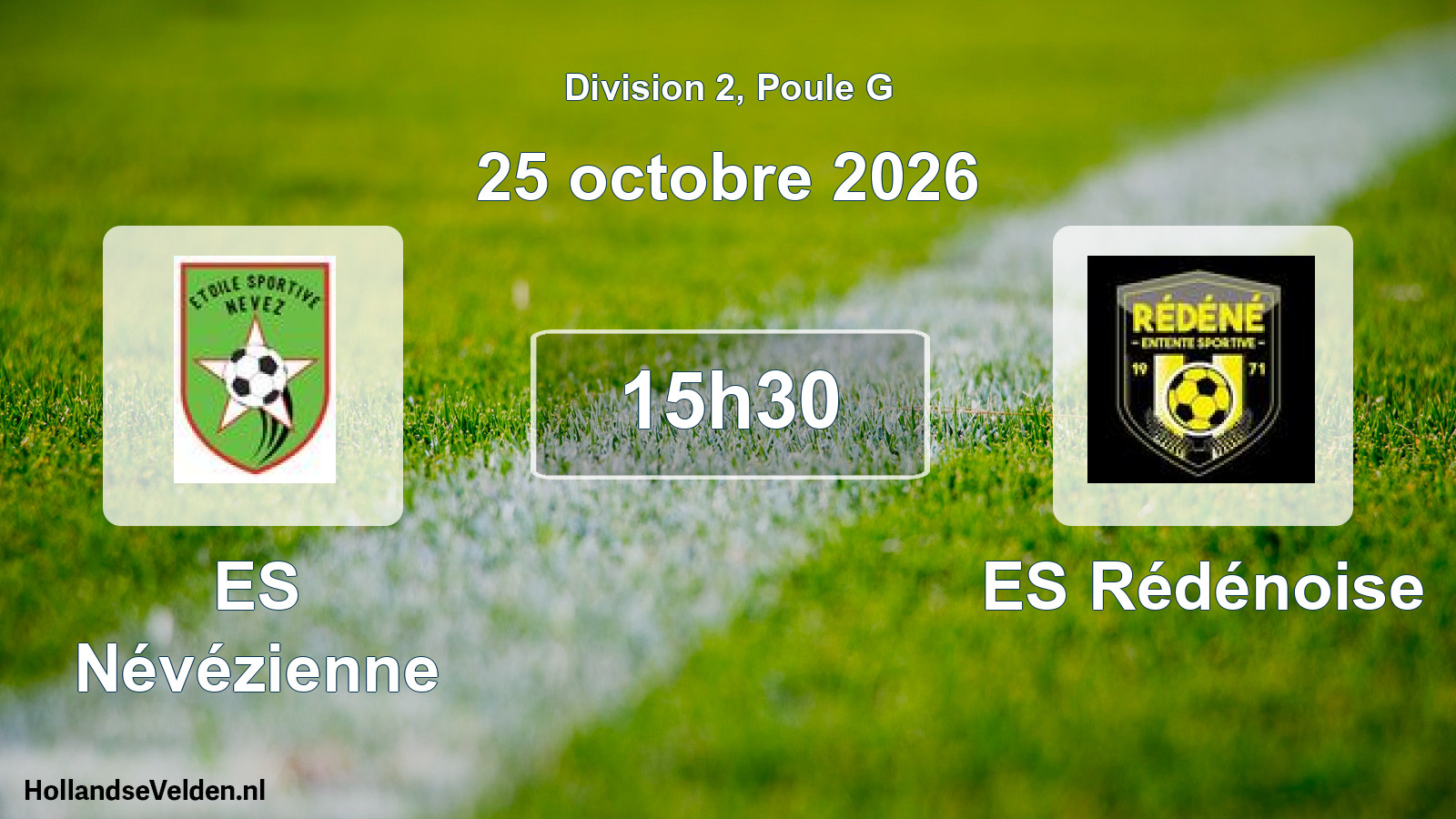Match programmé: ES Névézienne - ES Rédénoise (25 octobre 2026)