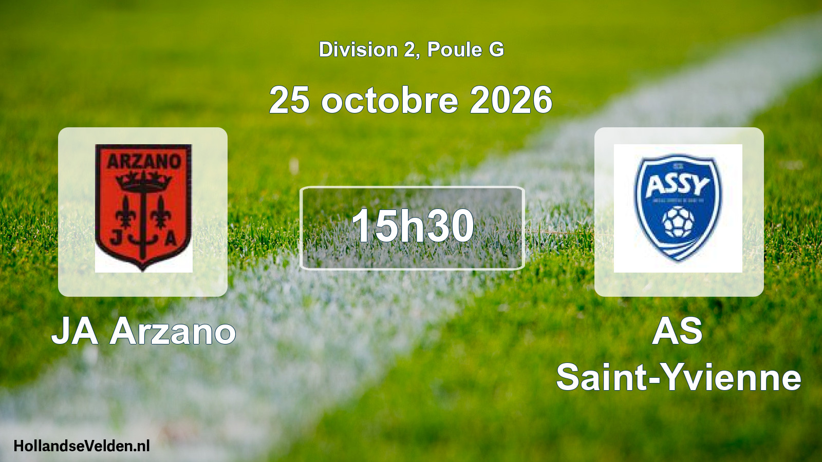 Scheduled Match: JA Arzano - AS Saint-Yvienne (25 October 2026)