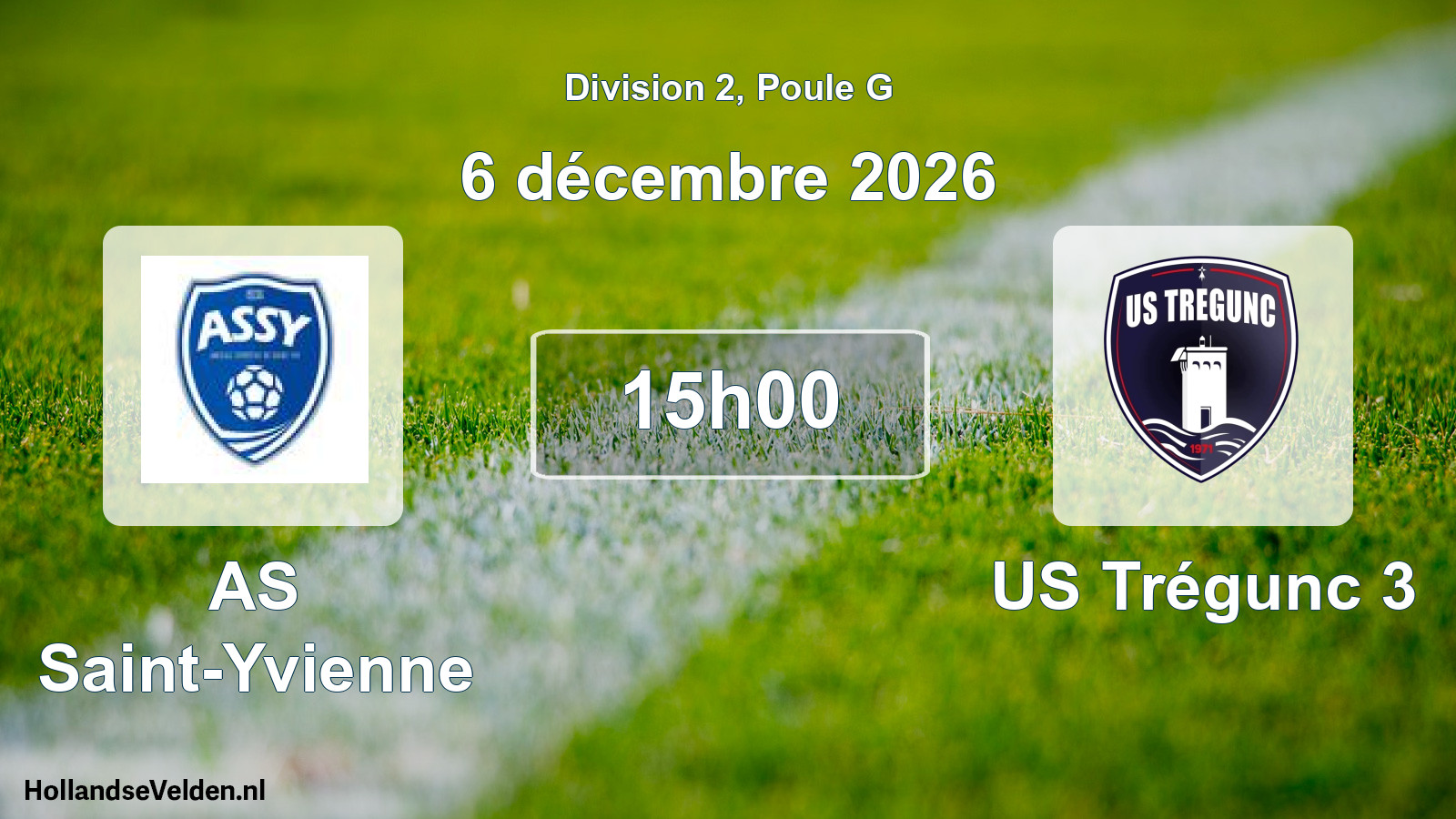 Scheduled Match: AS Saint-Yvienne - US Trégunc 3 (6 December 2026)