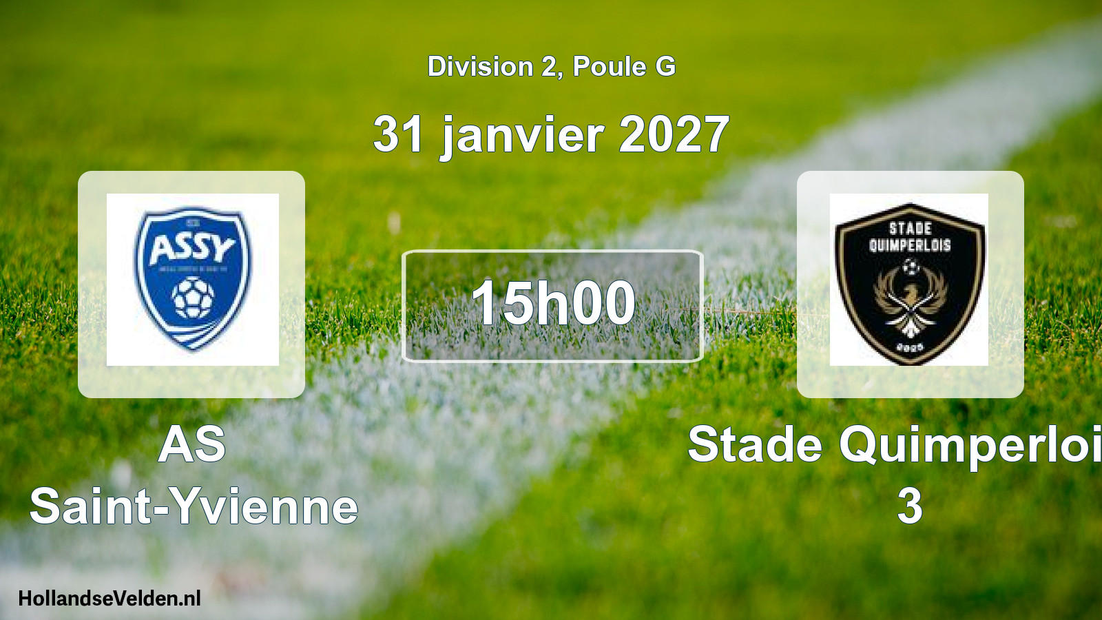 Scheduled Match: AS Saint-Yvienne - Stade Quimperlois 3 (31 January 2027)
