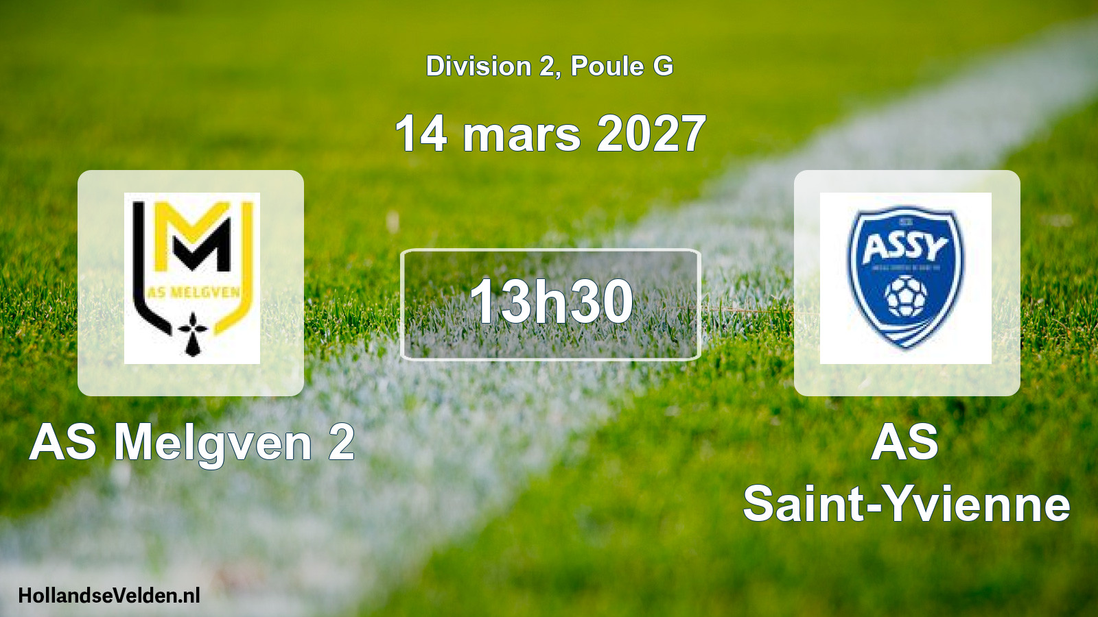 Scheduled Match: AS Melgven 2 - AS Saint-Yvienne (14 March 2027)