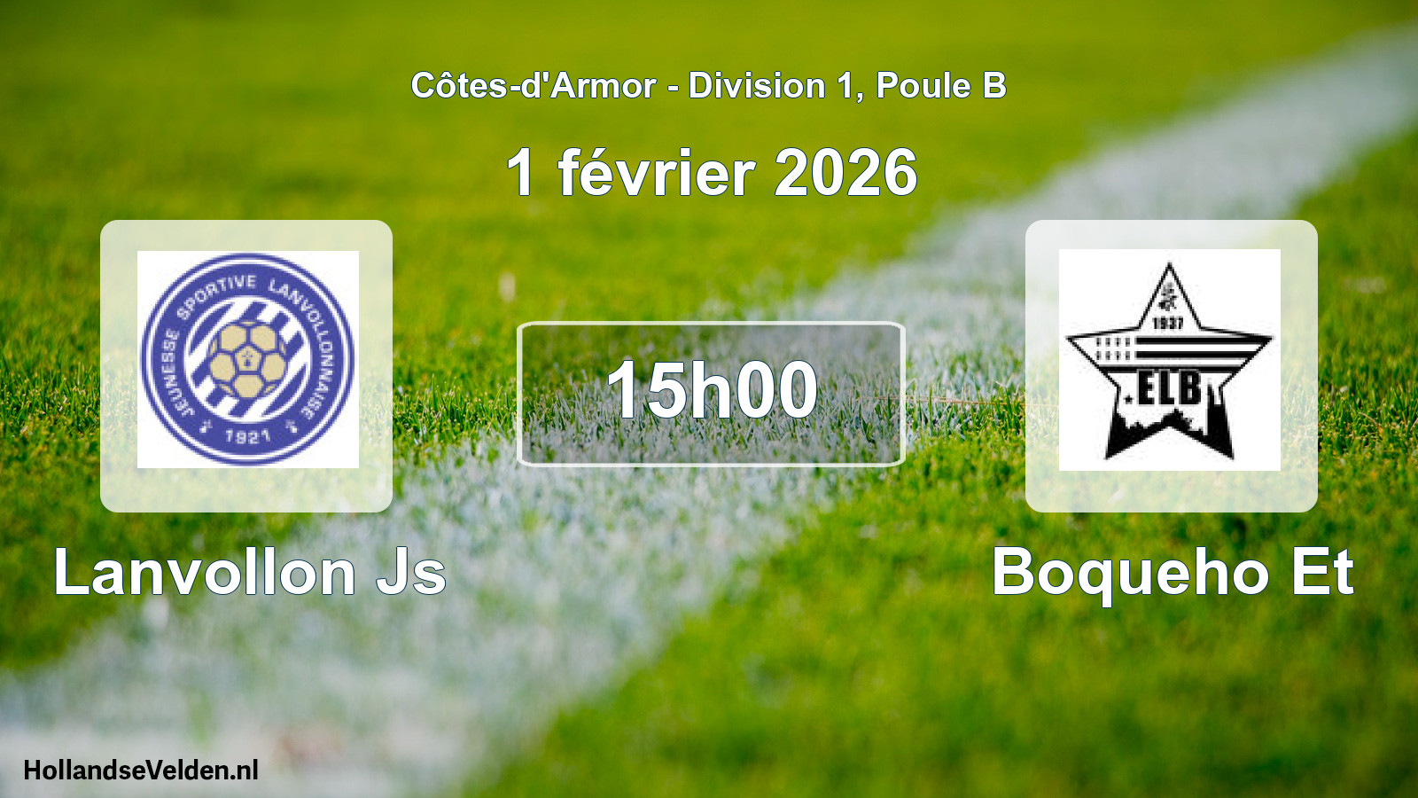 Scheduled Match: Lanvollon Js - Boqueho Et (1 February 2026)