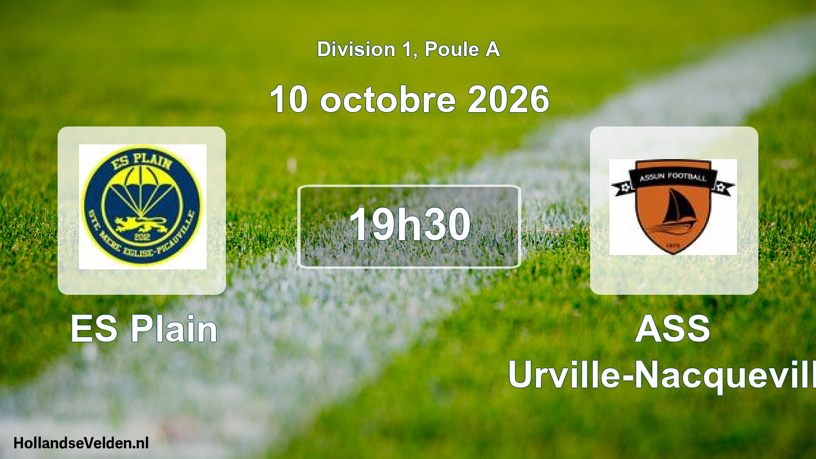 Scheduled Match: ES Plain - ASS Urville-Nacqueville (10 October 2026)