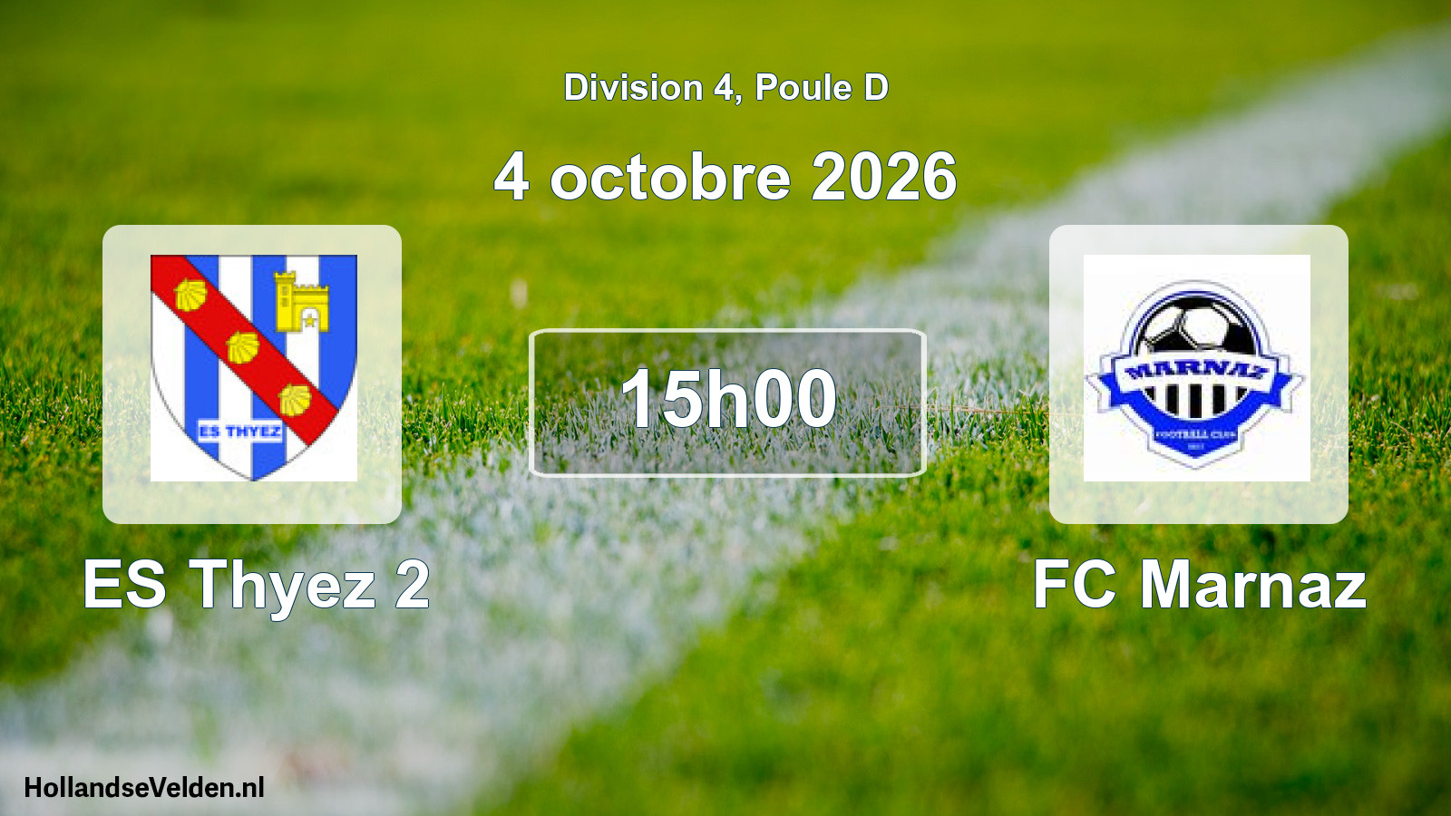 Scheduled Match: ES Thyez 2 - FC Marnaz (4 October 2026)