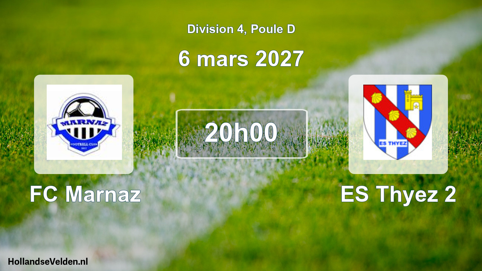 Match programmé: FC Marnaz - ES Thyez 2 (6 mars 2027)