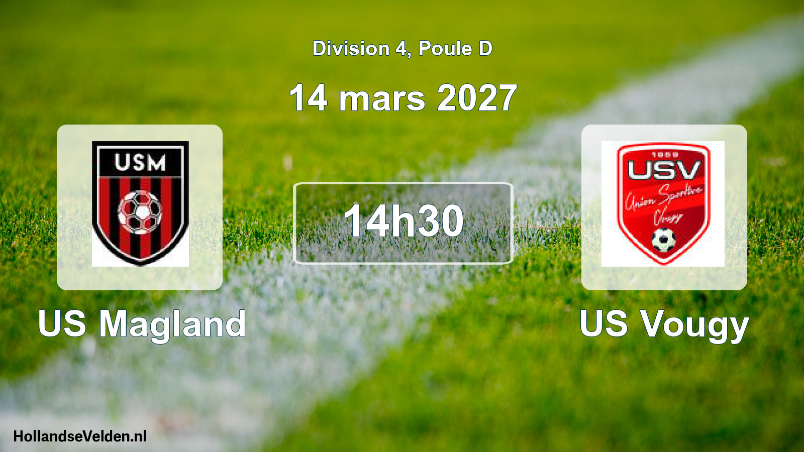 Match programmé: US Magland - US Vougy (14 mars 2027)