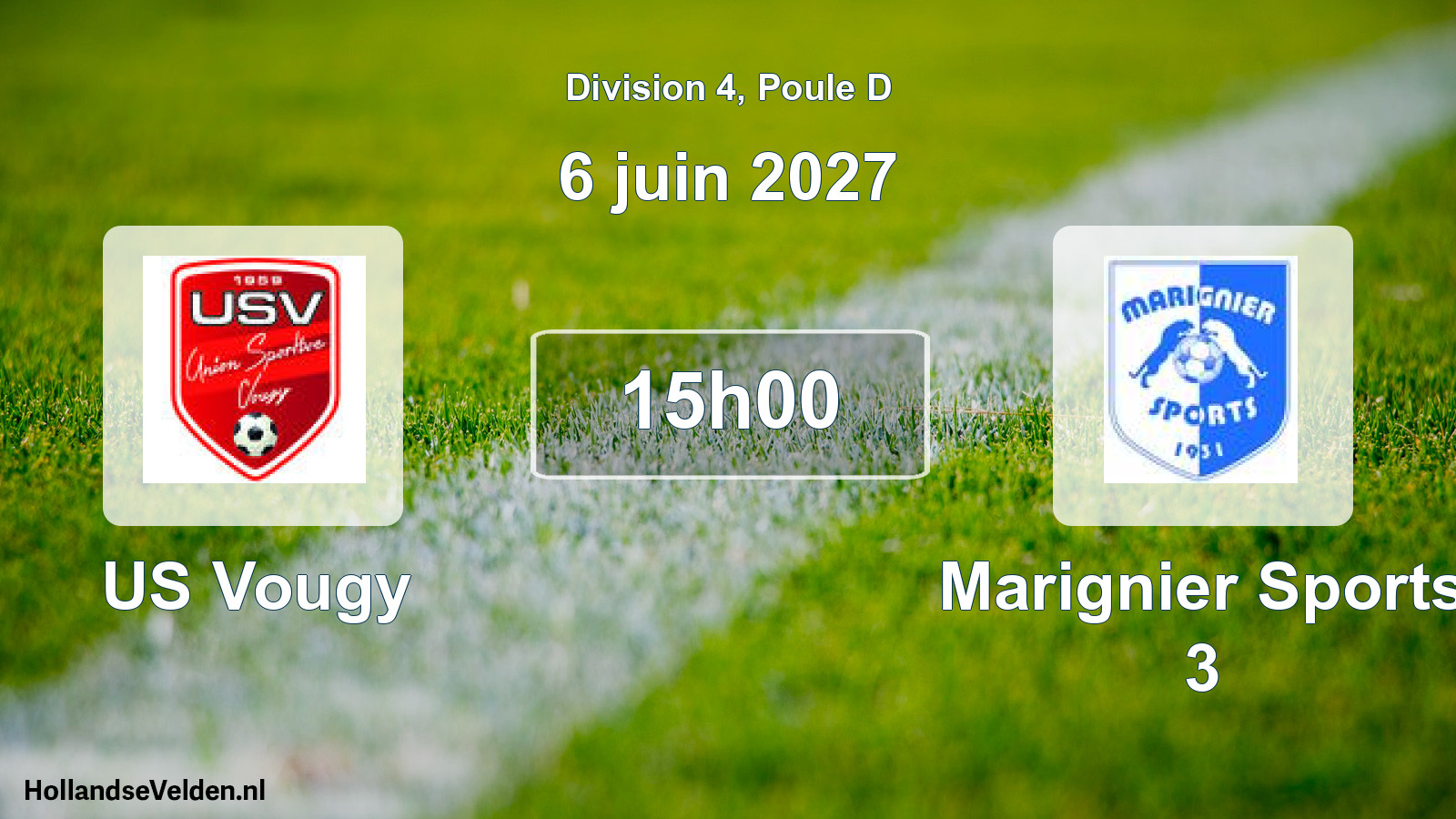 Scheduled Match: US Vougy - Marignier Sports 3 (6 June 2027)