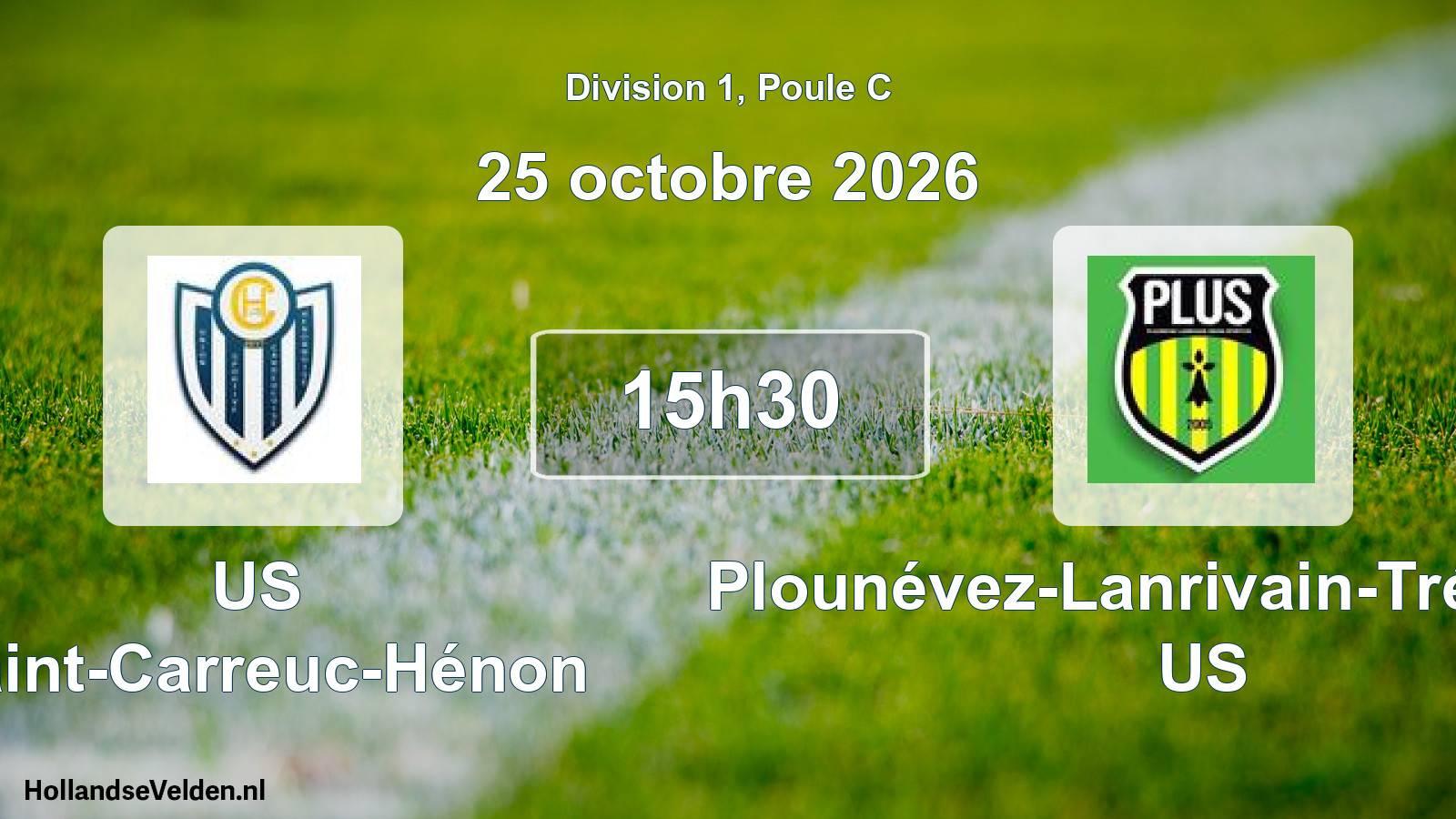 Match programmé: US Saint-Carreuc-Hénon - Plounévez-Lanrivain-Trémargat US (25 octobre 2026)