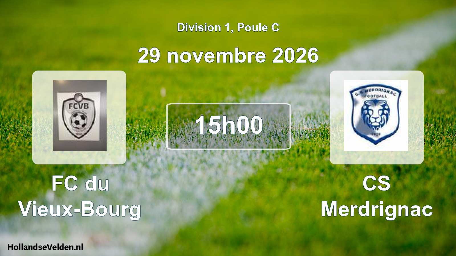 Scheduled Match: FC du Vieux-Bourg - CS Merdrignac (29 November 2026)