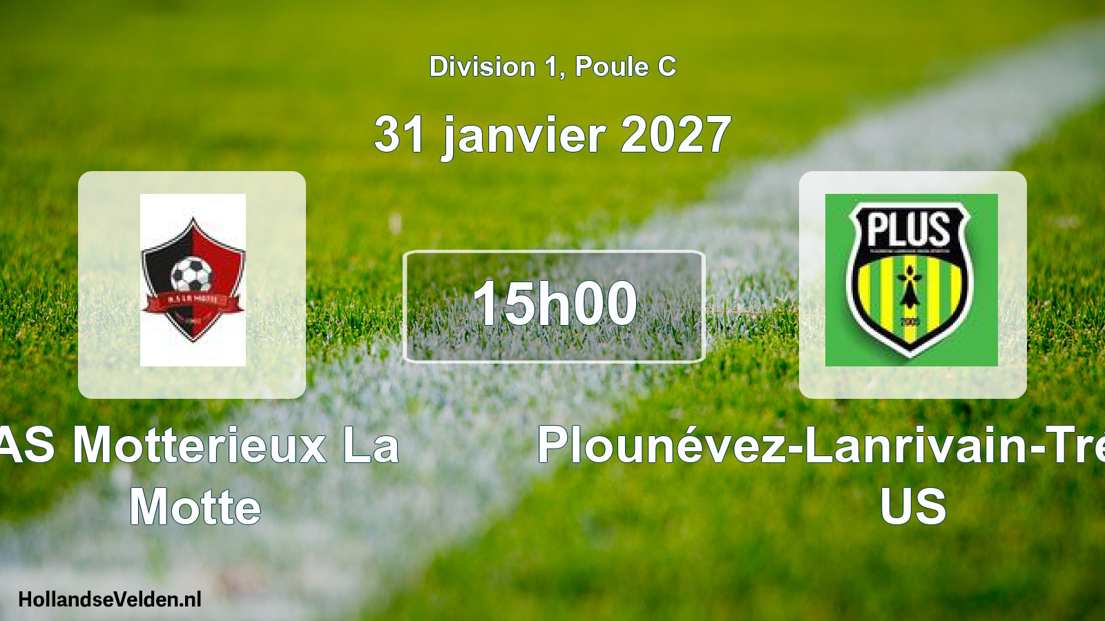 Match programmé: AS Motterieux La Motte - Plounévez-Lanrivain-Trémargat US (31 janvier 2027)