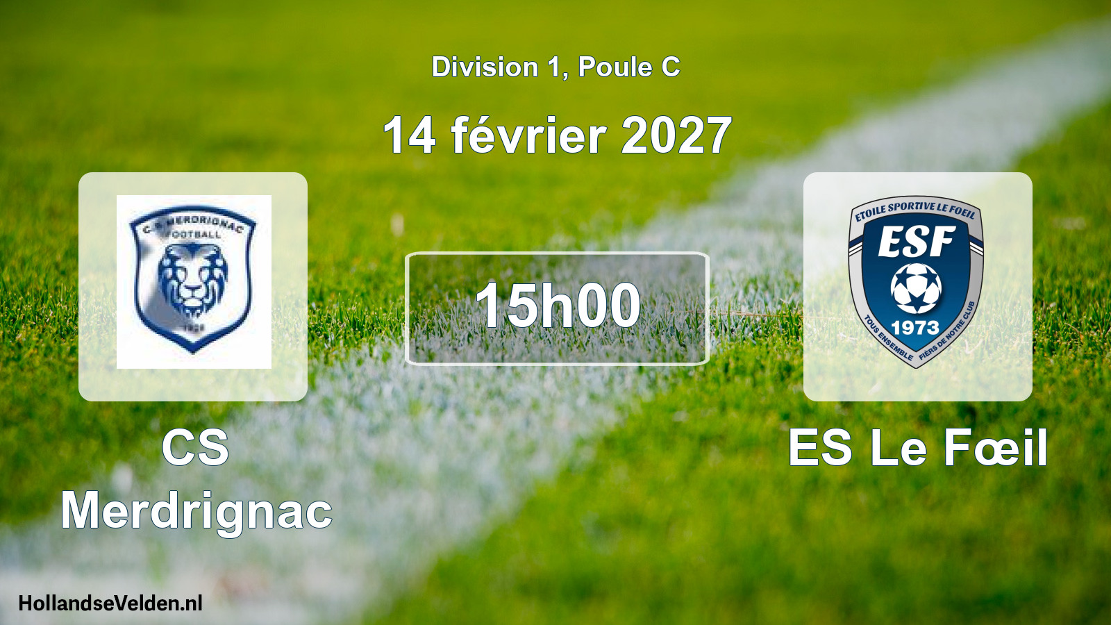 Match programmé: CS Merdrignac - ES Le Fœil (14 février 2027)