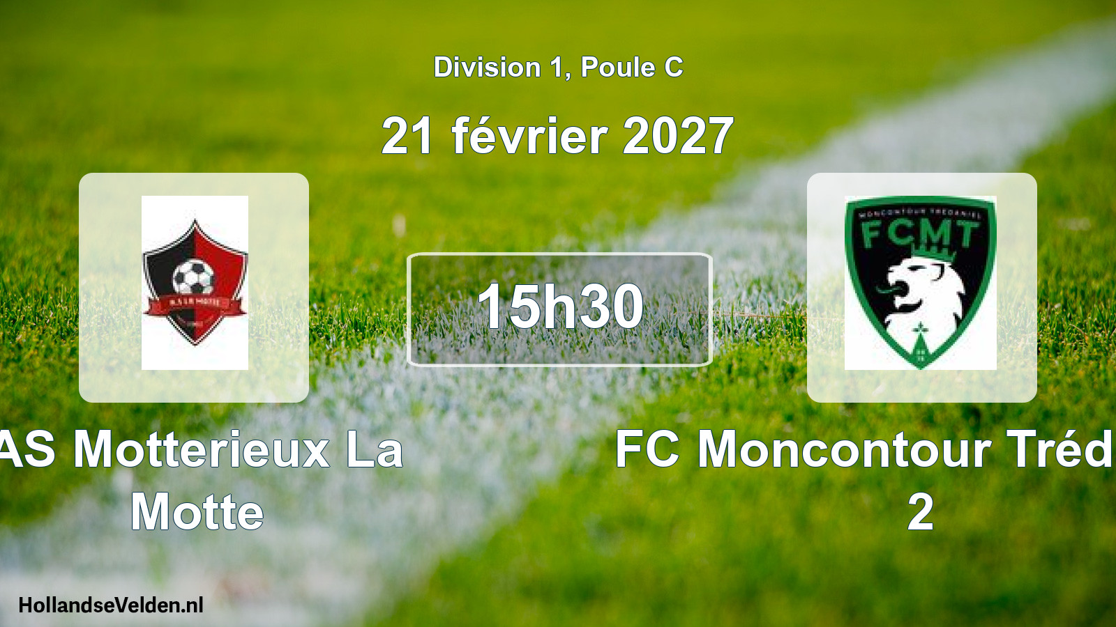 Match programmé: AS Motterieux La Motte - FC Moncontour Trédaniel 2 (21 février 2027)