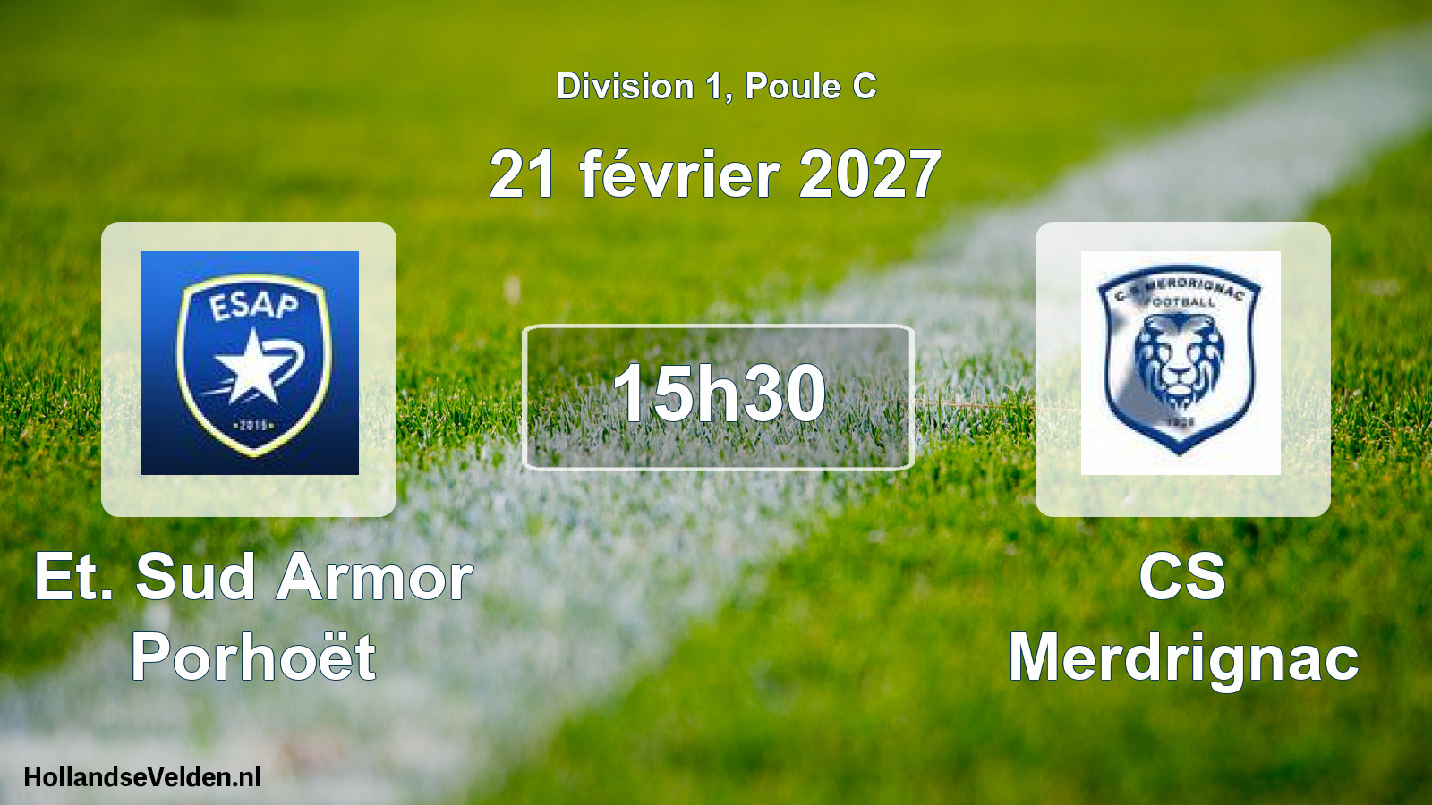Match programmé: Et. Sud Armor Porhoët - CS Merdrignac (21 février 2027)