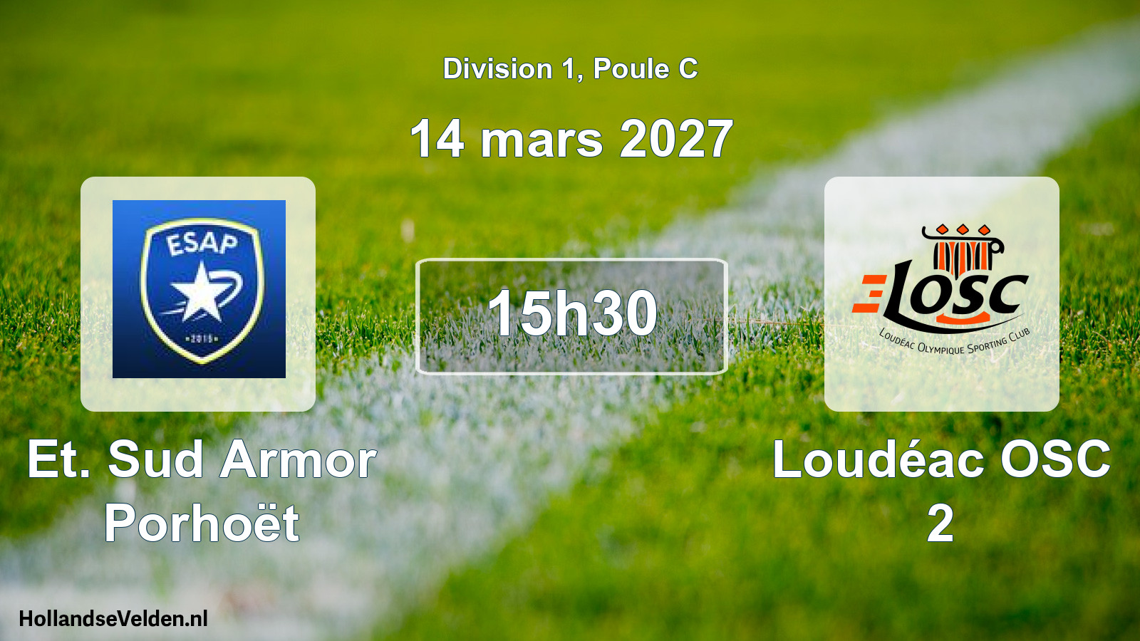 Scheduled Match: Et. Sud Armor Porhoët - Loudéac OSC 2 (14 March 2027)
