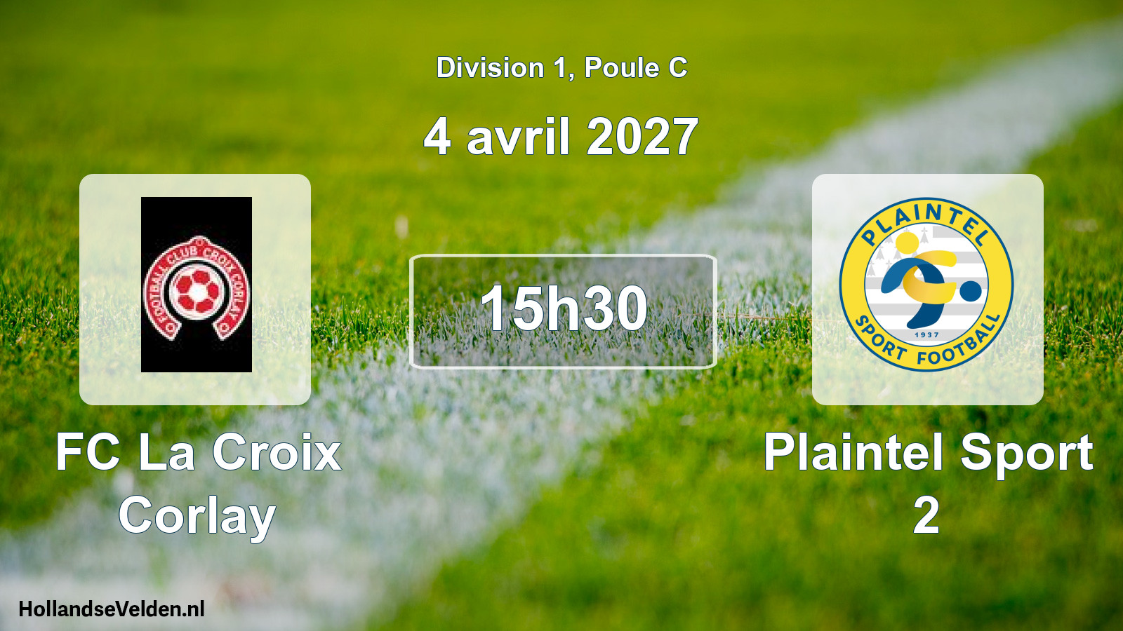 Match programmé: FC La Croix Corlay - Plaintel Sport 2 (4 avril 2027)