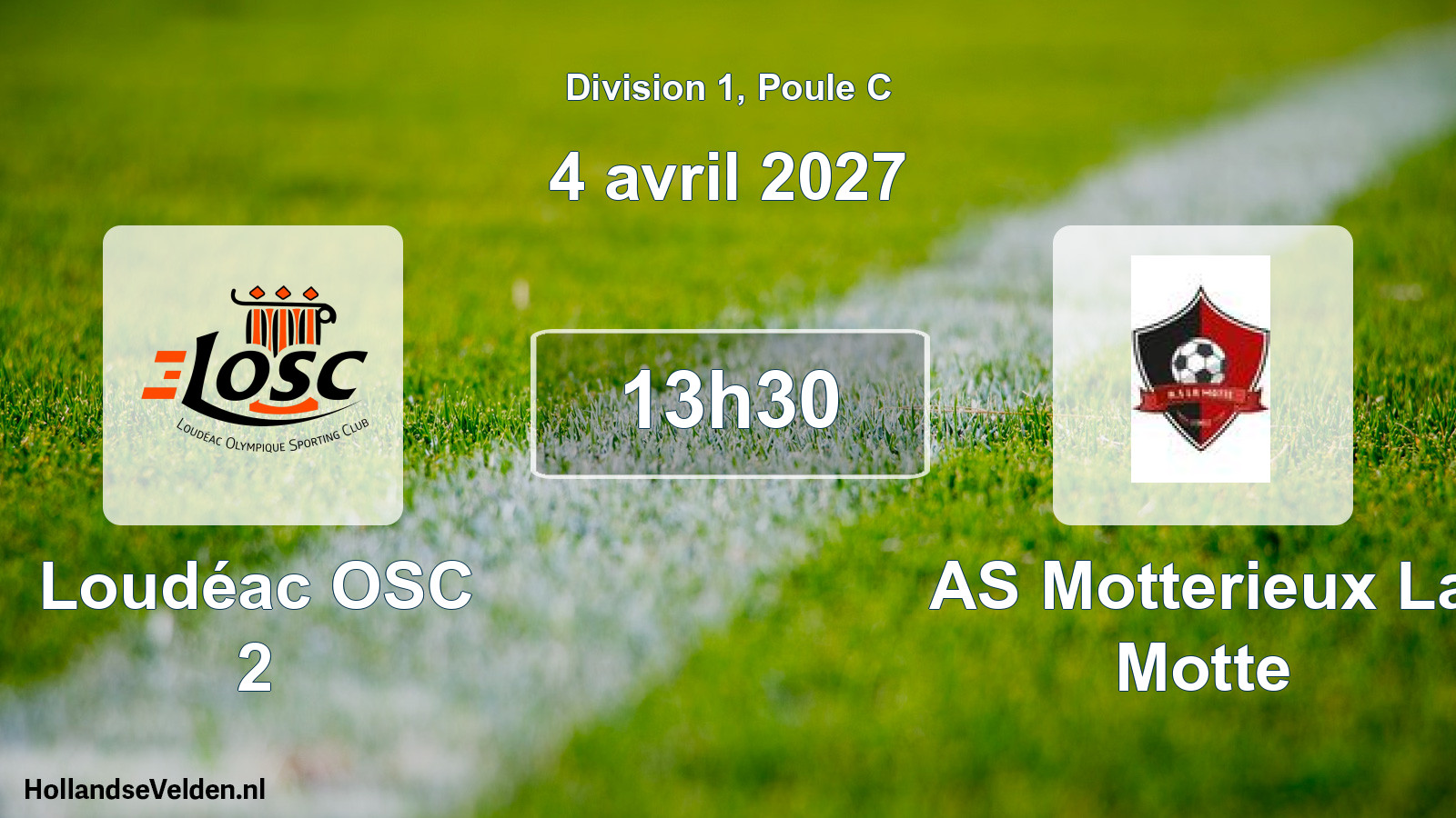 Match programmé: Loudéac OSC 2 - AS Motterieux La Motte (4 avril 2027)