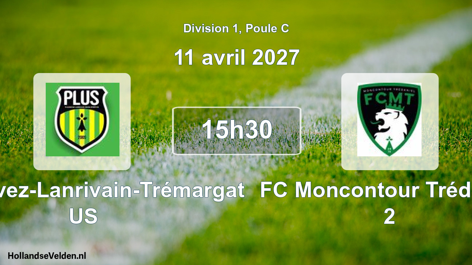 Match programmé: Plounévez-Lanrivain-Trémargat US - FC Moncontour Trédaniel 2 (11 avril 2027)