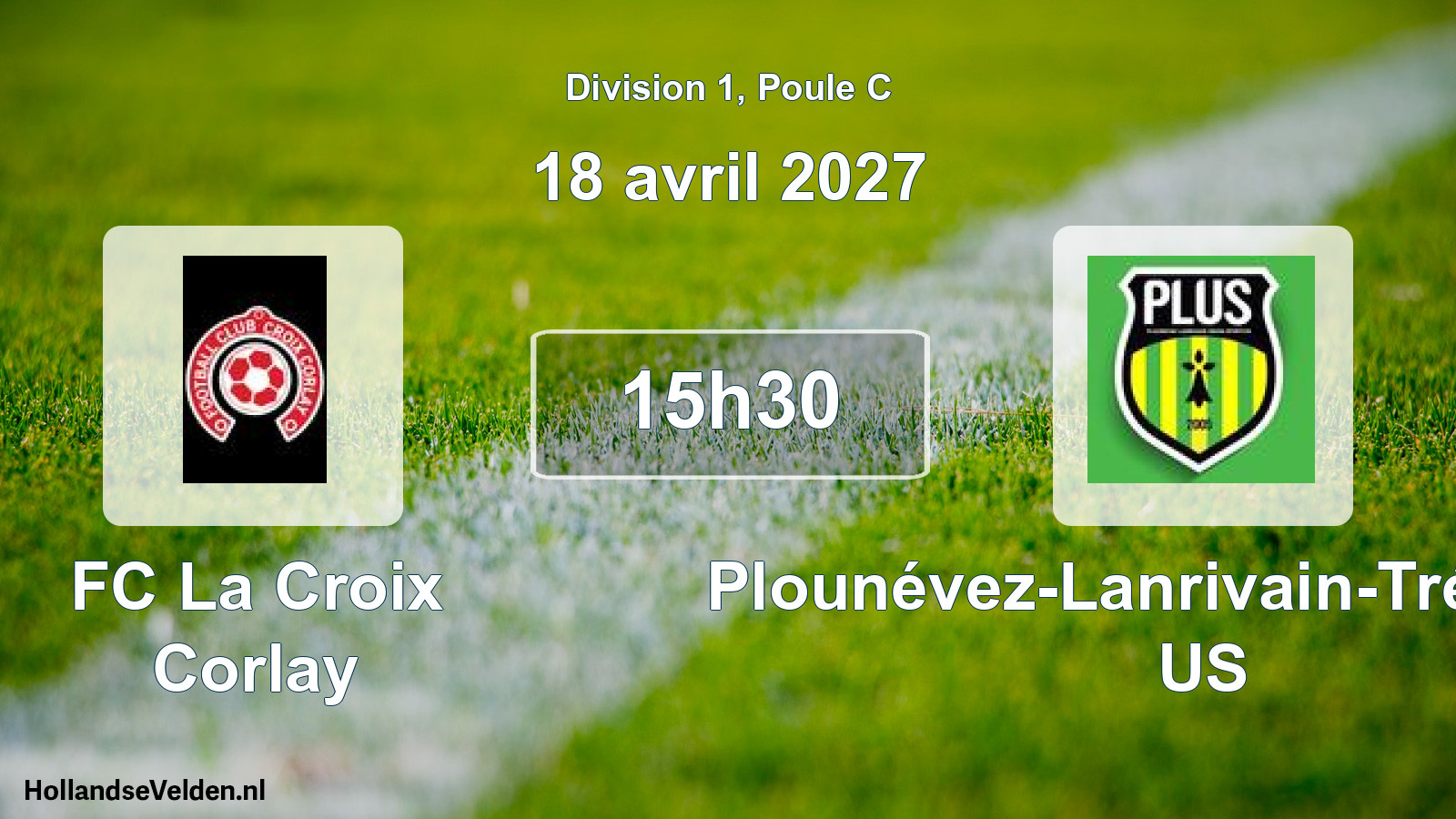 Match programmé: FC La Croix Corlay - Plounévez-Lanrivain-Trémargat US (18 avril 2027)