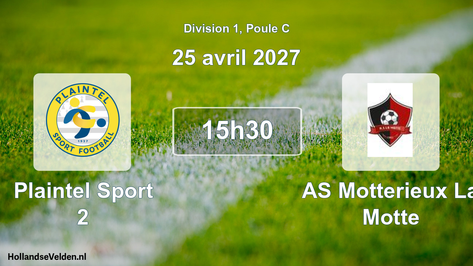 Match programmé: Plaintel Sport 2 - AS Motterieux La Motte (25 avril 2027)