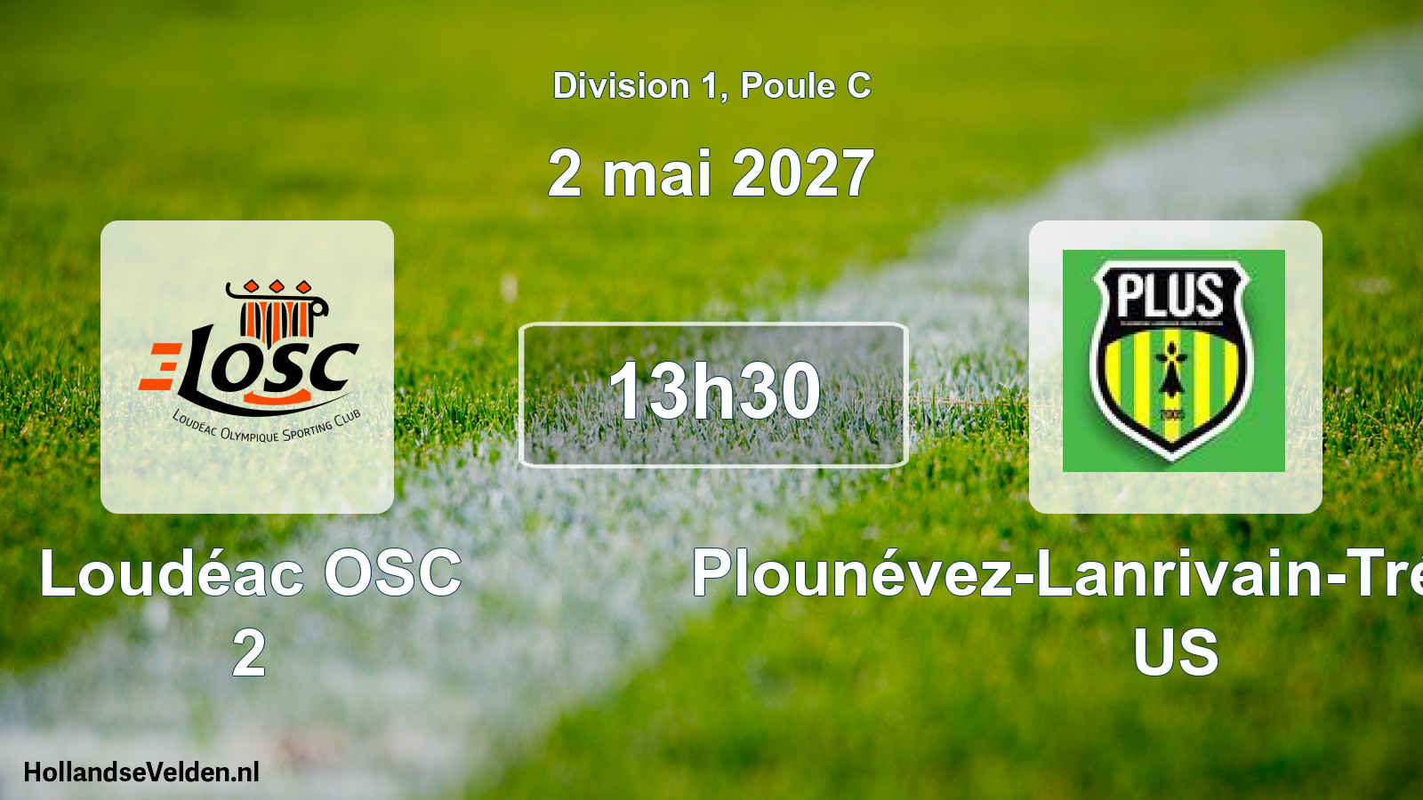 Match programmé: Loudéac OSC 2 - Plounévez-Lanrivain-Trémargat US (2 mai 2027)