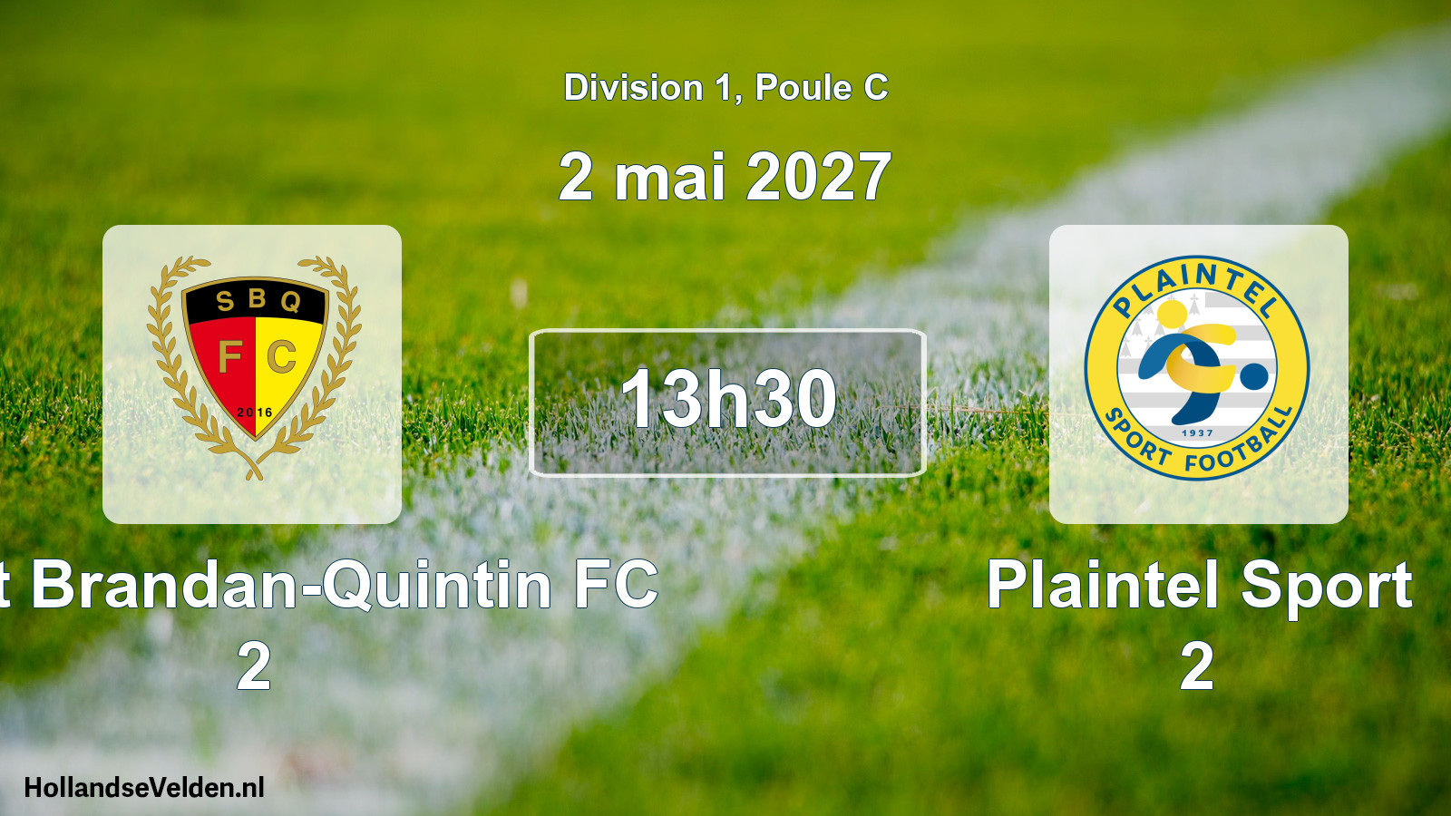 Scheduled Match: Saint Brandan-Quintin FC 2 - Plaintel Sport 2 (2 May 2027)