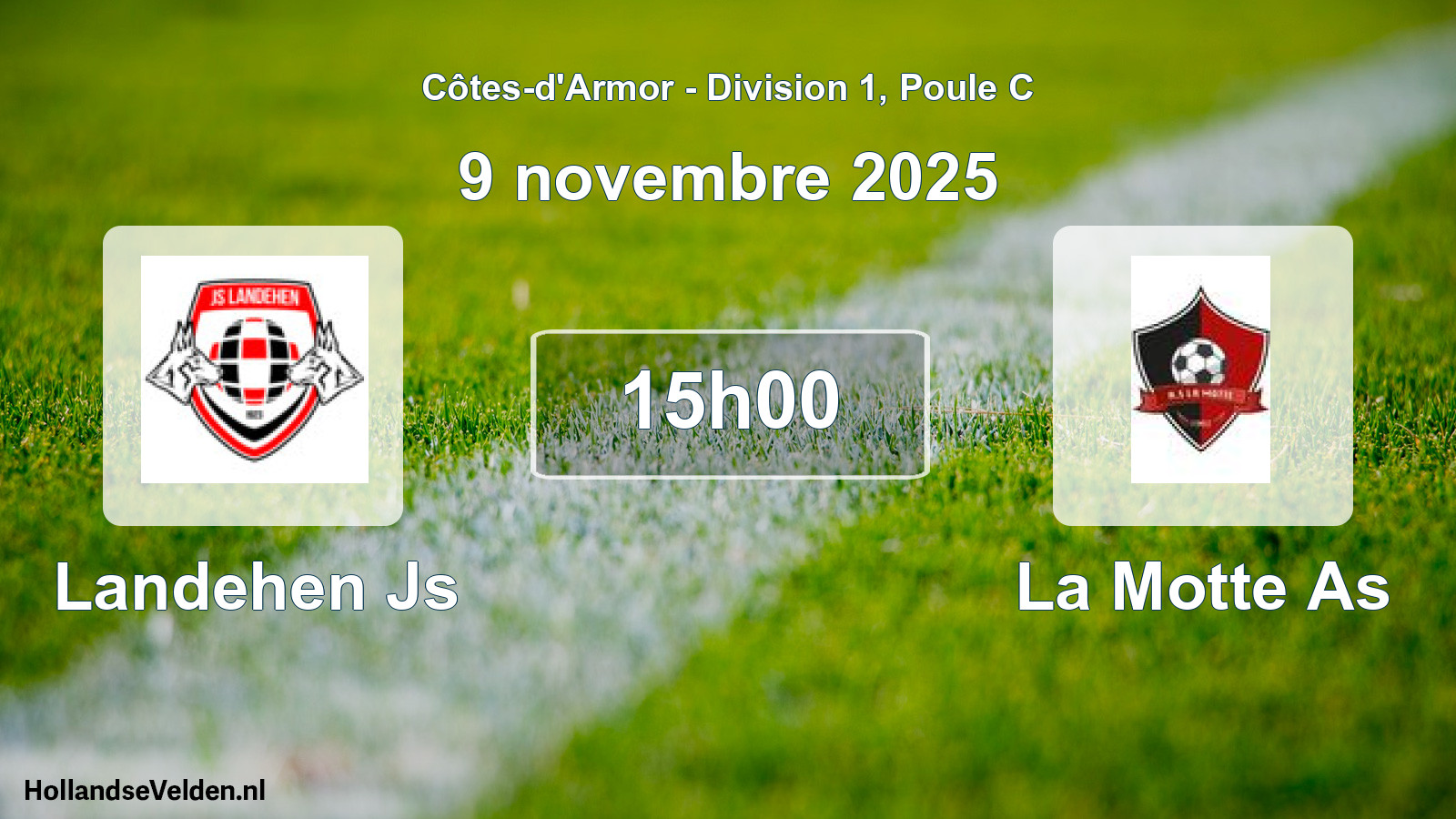 Geplande wedstrijd: Landehen Js - La Motte As (9 novembre 2025)