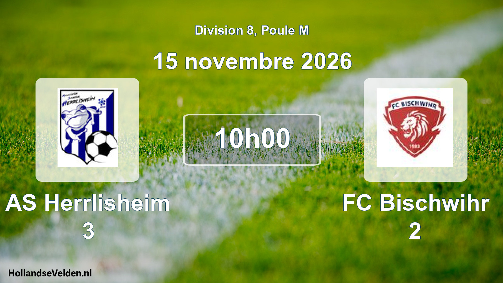 Scheduled Match: AS Herrlisheim 3 - FC Bischwihr 2 (15 November 2026)