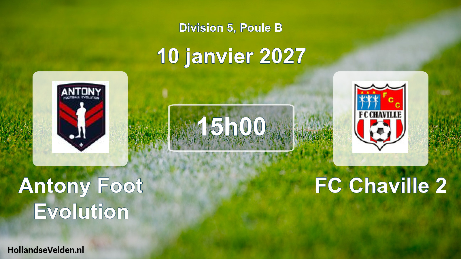 Scheduled Match: Antony Foot Evolution - FC Chaville 2 (10 January 2027)