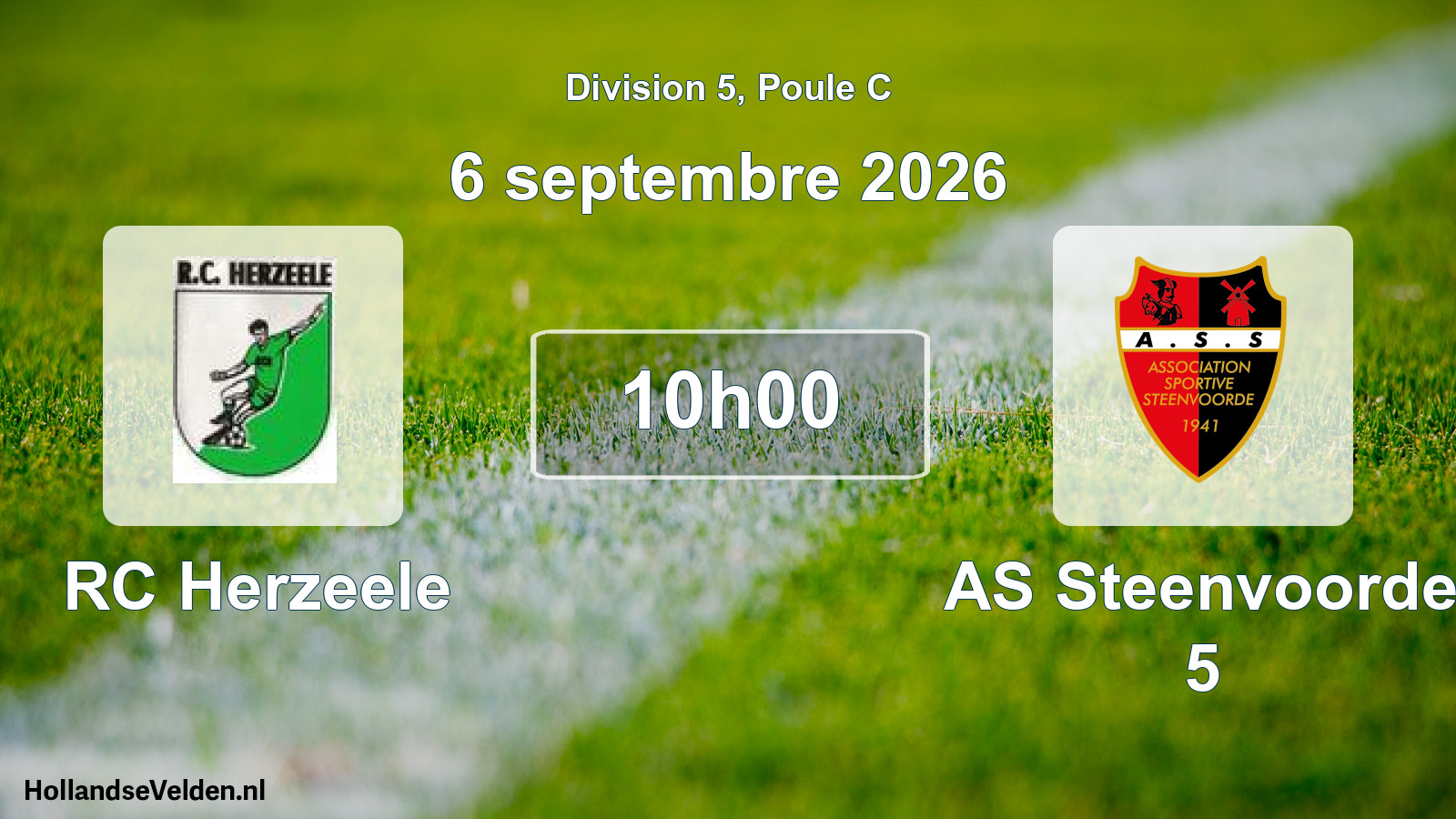 Geplande wedstrijd: RC Herzeele - AS Steenvoorde 5 (6 september 2026)