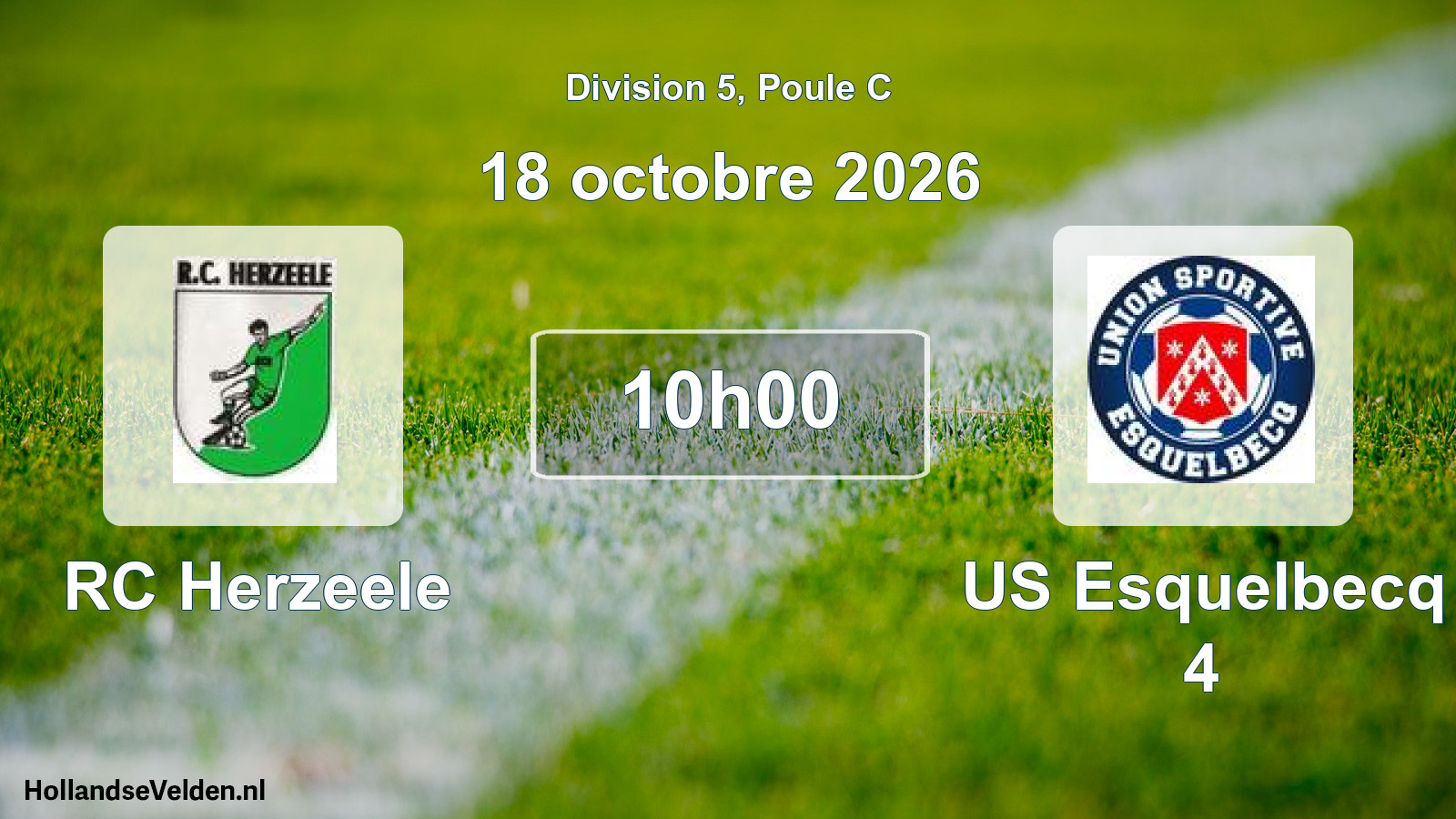 Match programmé: RC Herzeele - US Esquelbecq 4 (18 octobre 2026)